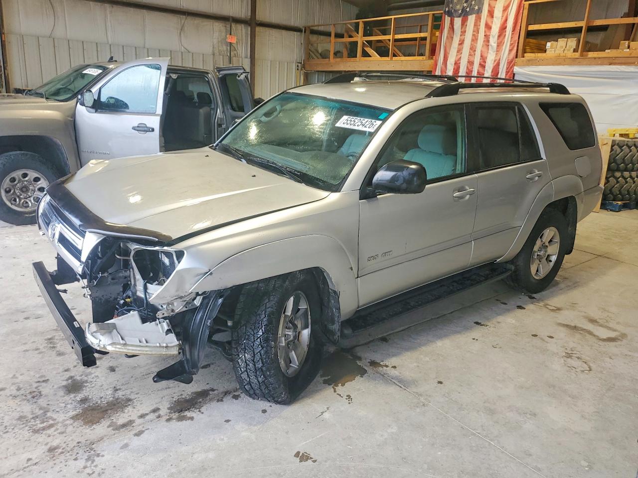 2005 Toyota 4runner Sr5 Silver vin: JTEBU14R658043080