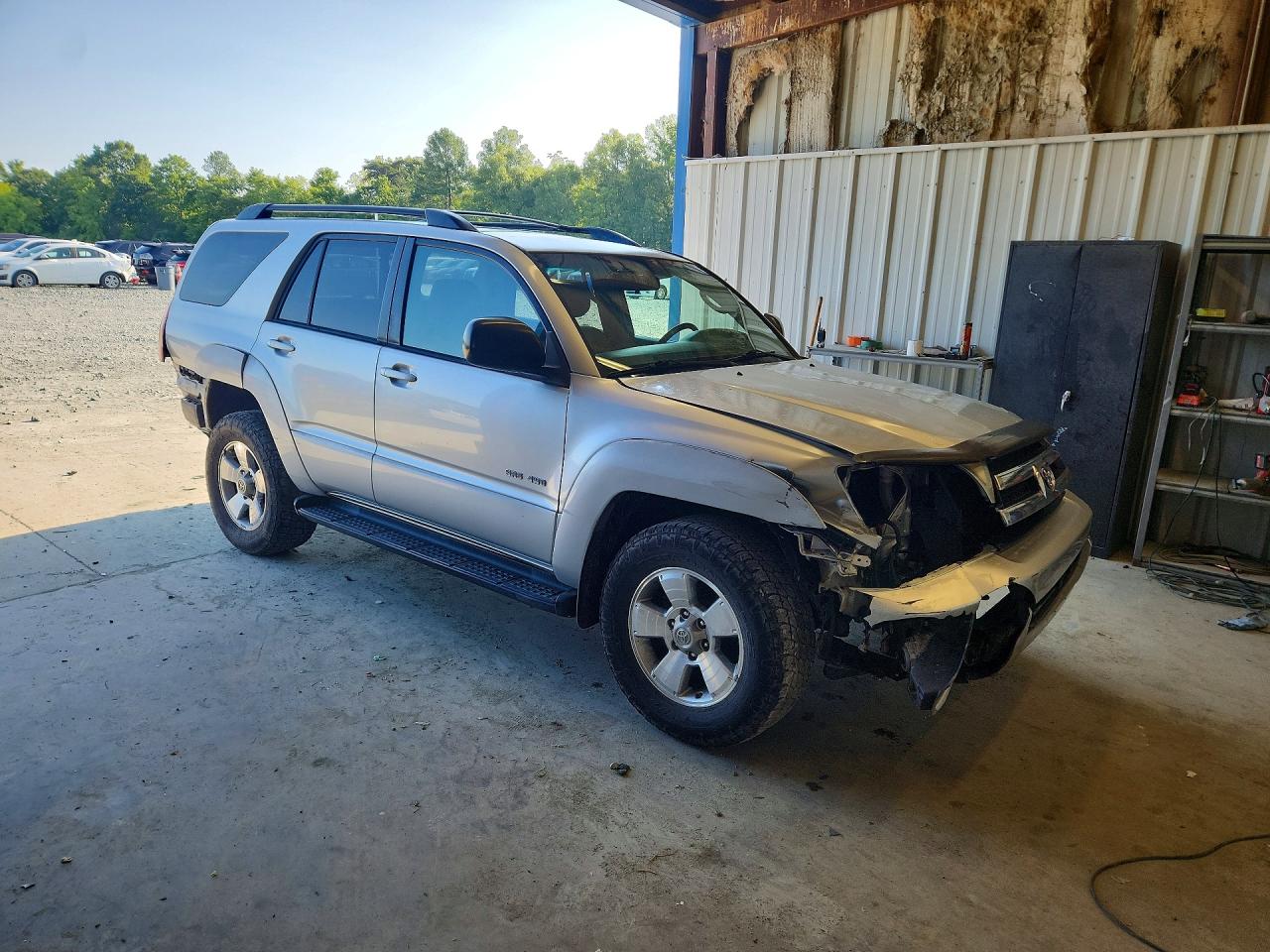 2005 Toyota 4runner Sr5 Silver vin: JTEBU14R658043984