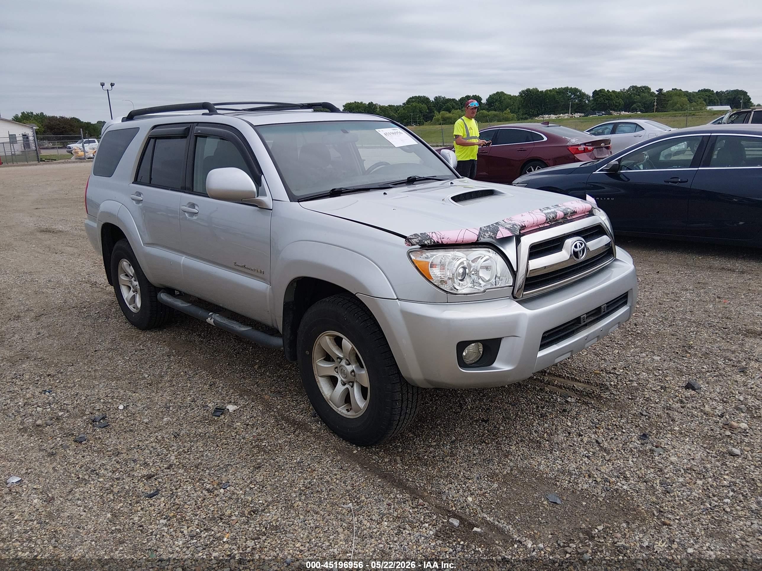 2006 Toyota 4runner Sr5 Sport V6 Silver vin: JTEBU14R660082011