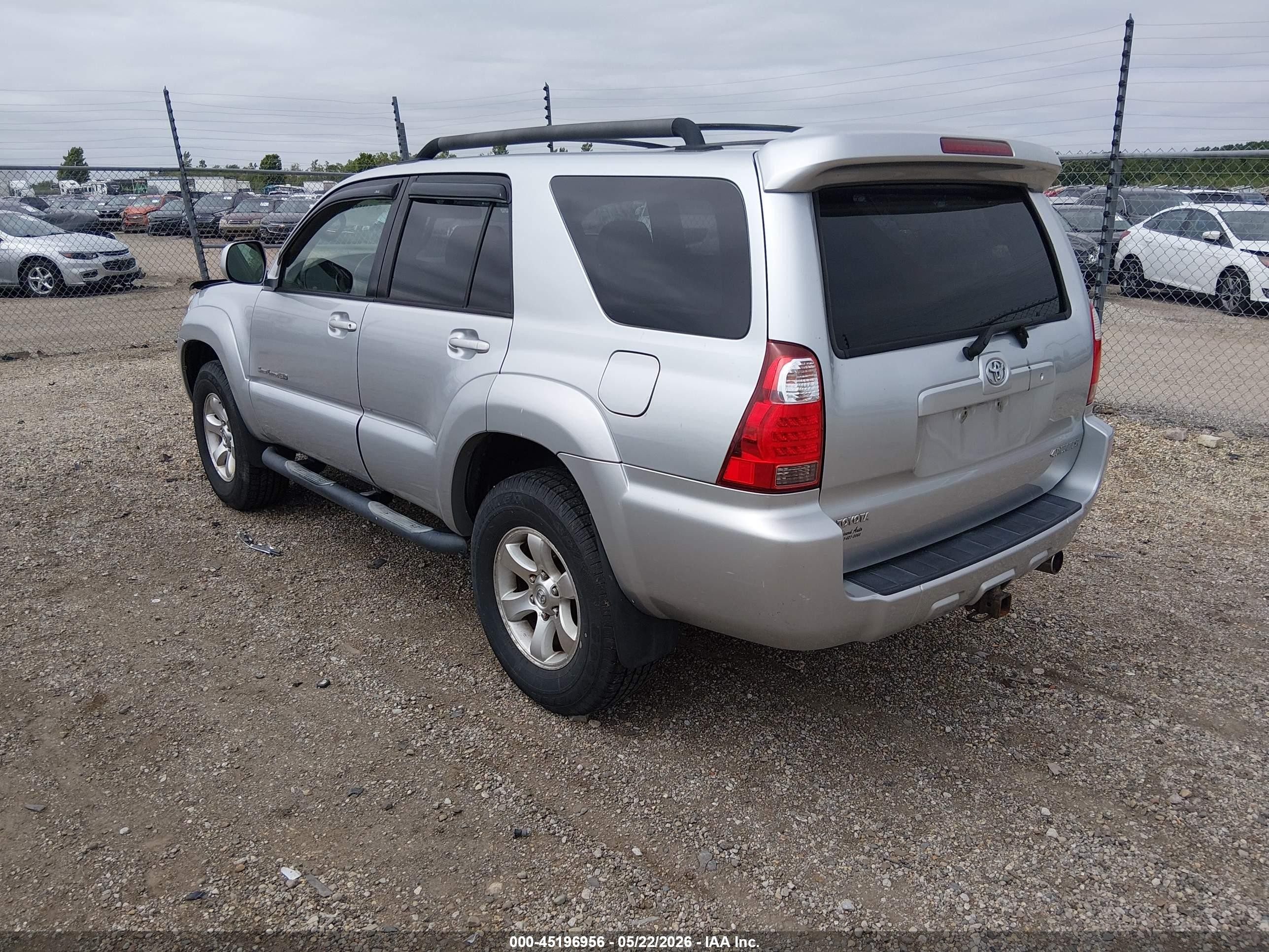 2006 Toyota 4runner Sr5 Sport V6 Silver vin: JTEBU14R660082011