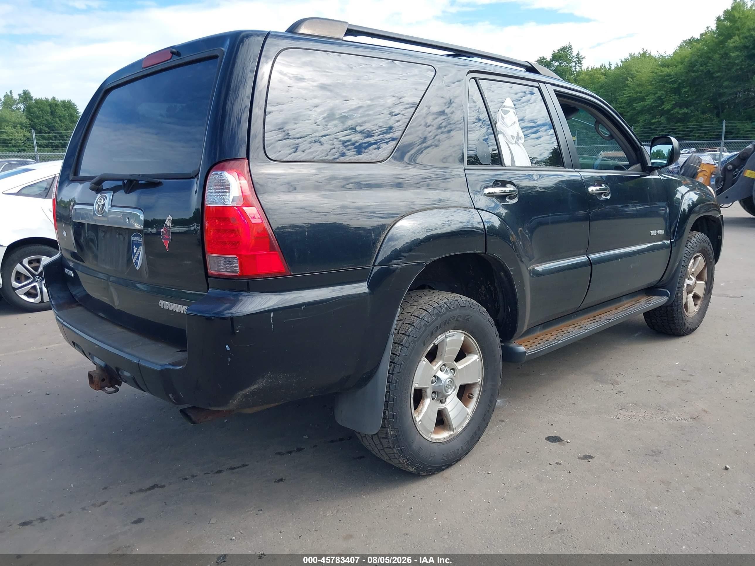 2006 Toyota 4runner Sr5 V6 Black vin: JTEBU14R660105190