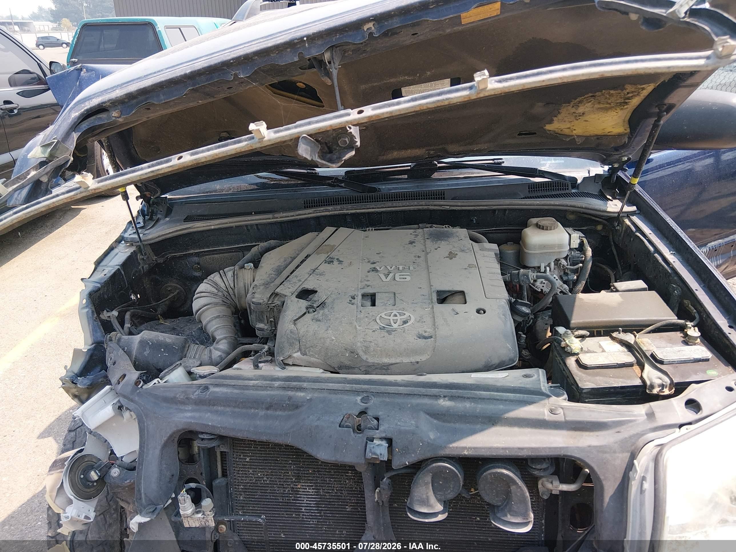 2007 Toyota 4runner Sr5 Blue vin: JTEBU14R670113209