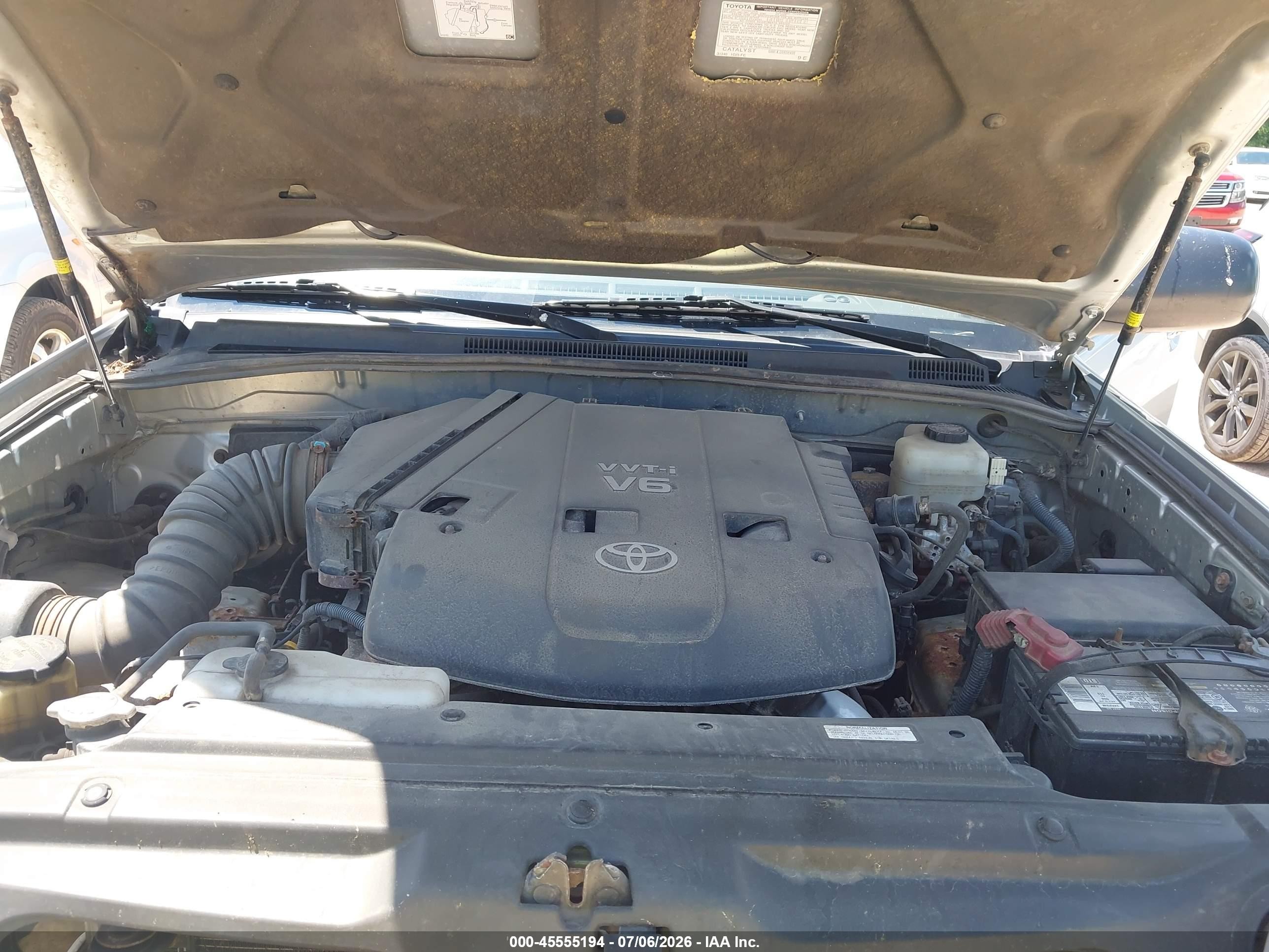 2007 Toyota 4runner Sr5 Silver vin: JTEBU14R670121018
