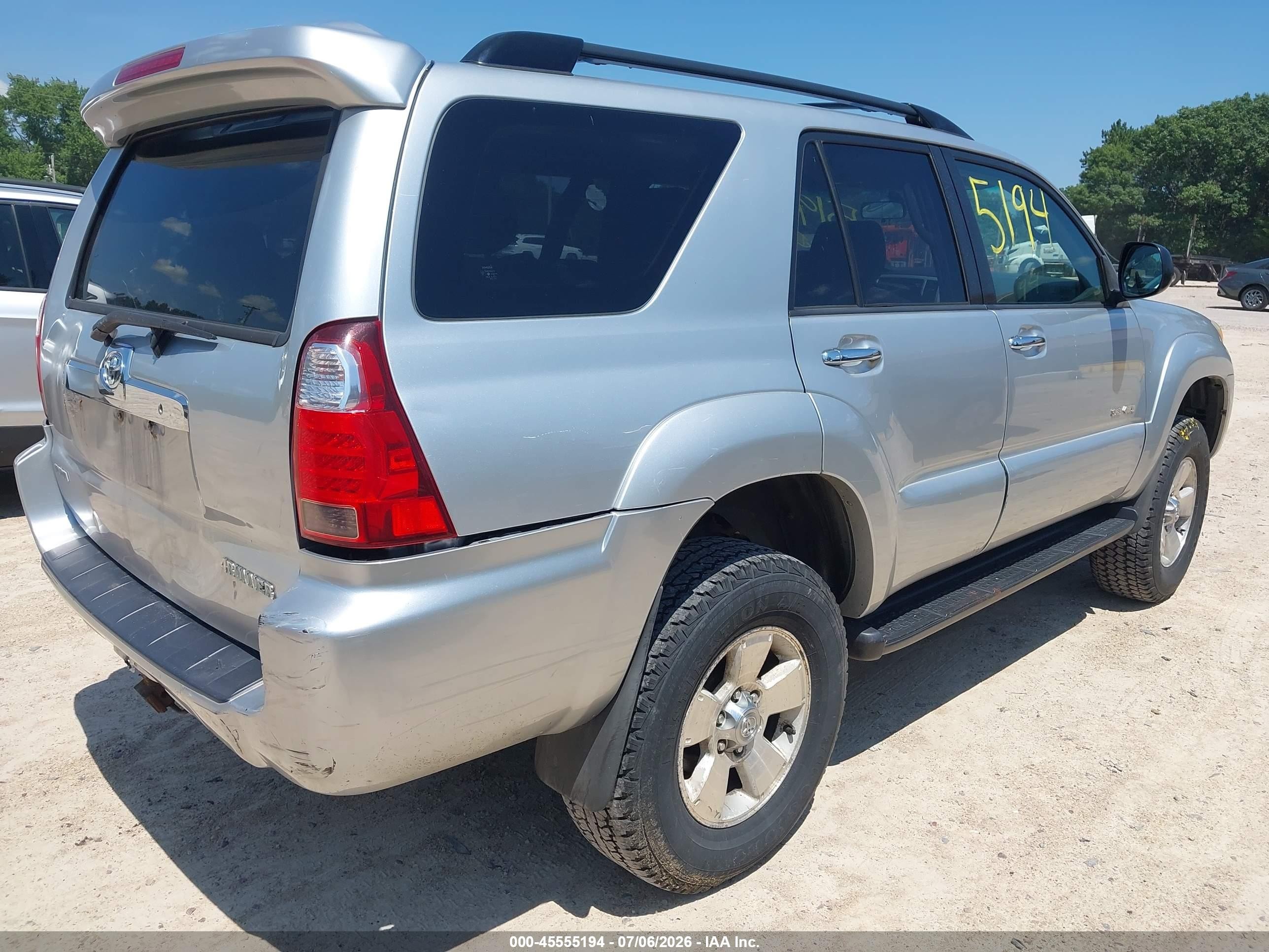 2007 Toyota 4runner Sr5 Silver vin: JTEBU14R670121018