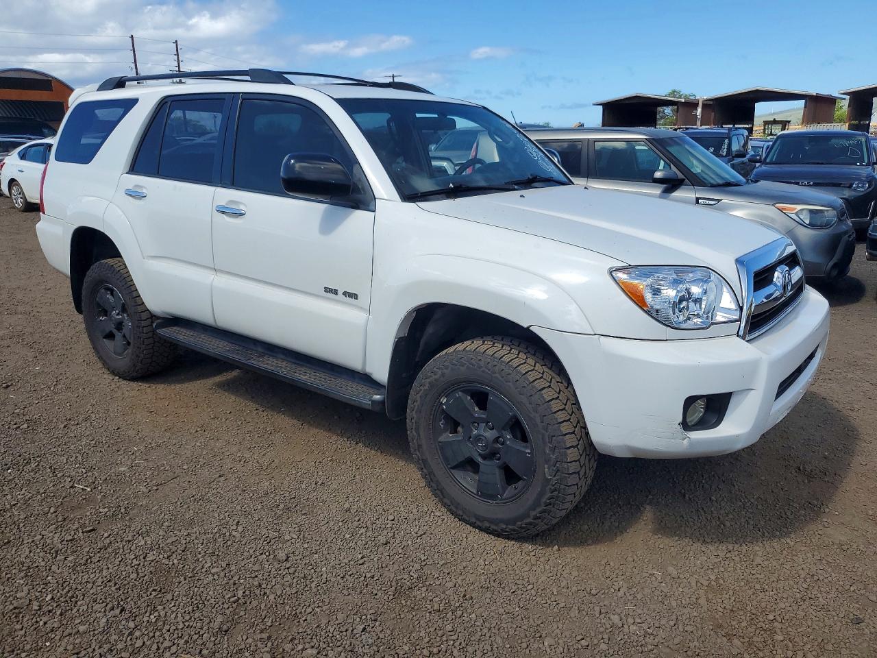 2007 Toyota 4runner Sr5 White vin: JTEBU14R678090175