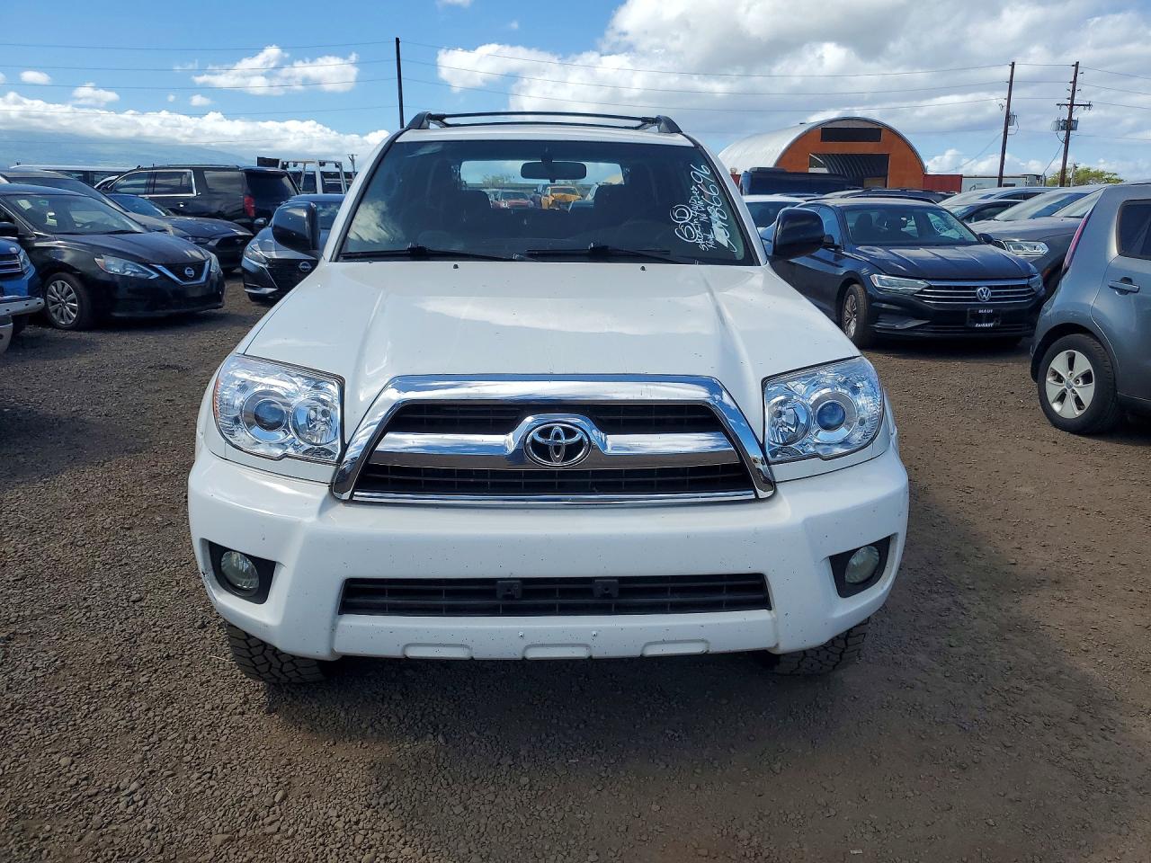 2007 Toyota 4runner Sr5 White vin: JTEBU14R678090175