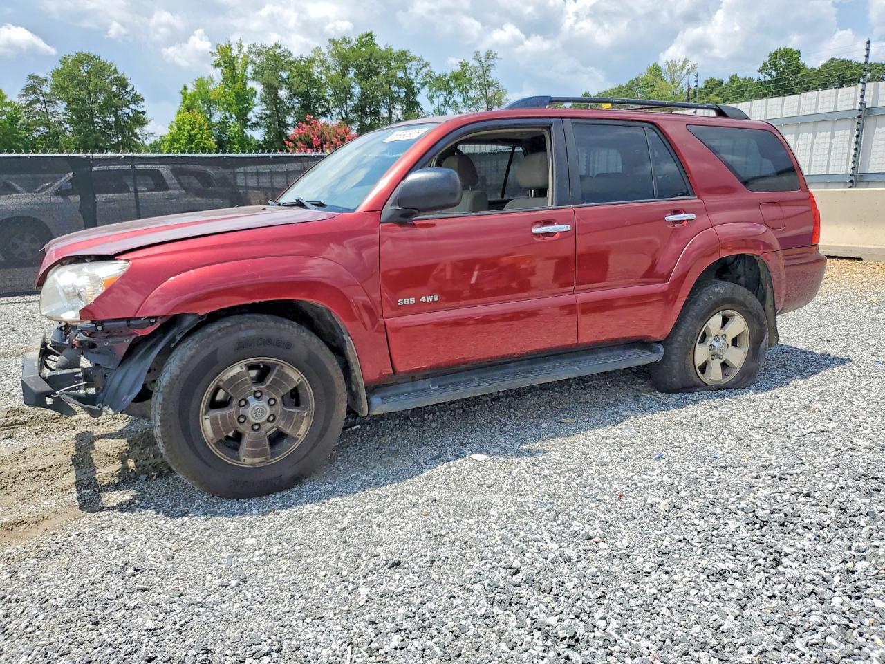 2007 Toyota 4runner Sr5 Burgundy vin: JTEBU14R678094761