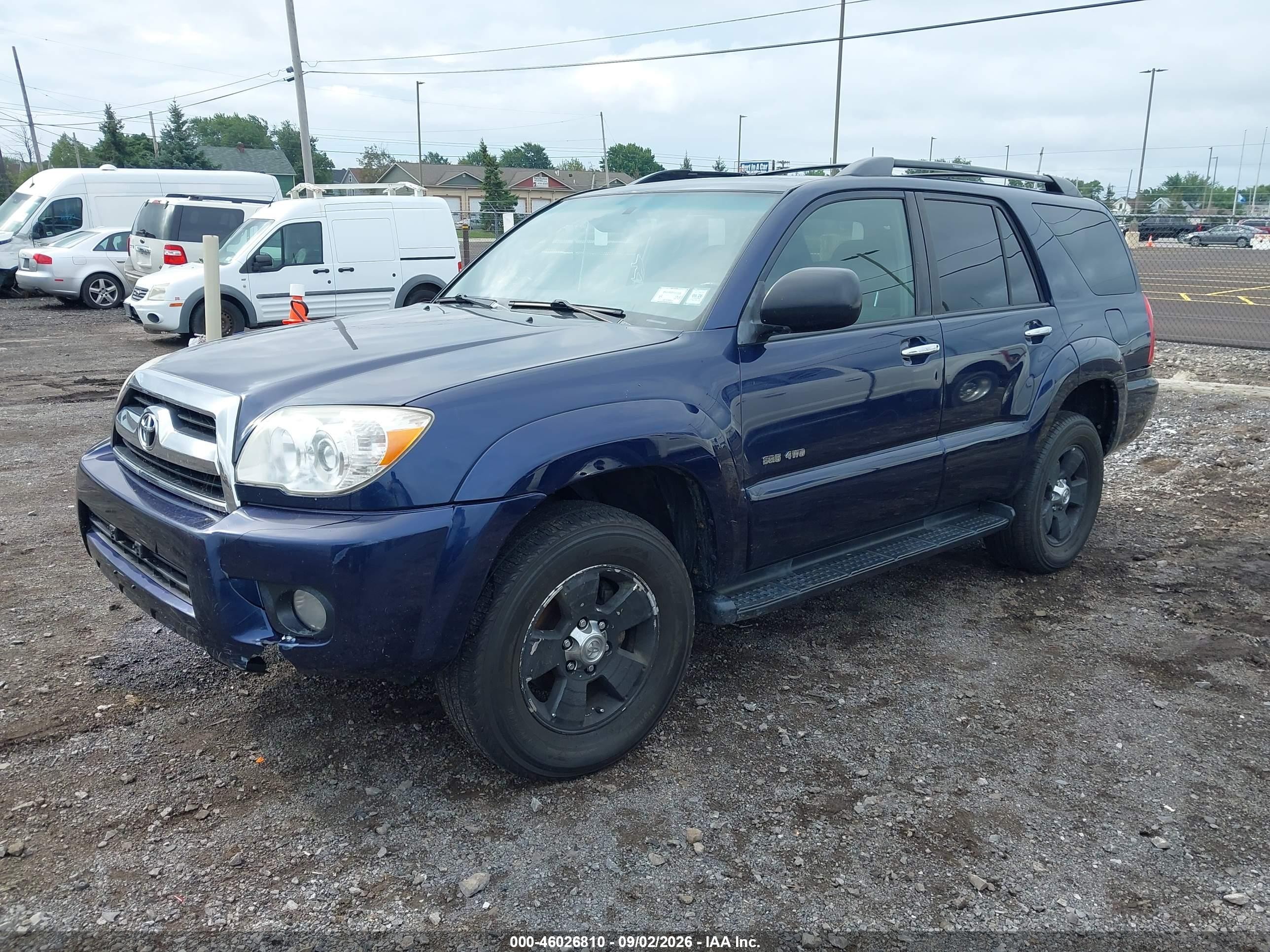 2007 Toyota 4runner Sr5 V6 Blue vin: JTEBU14R678099975