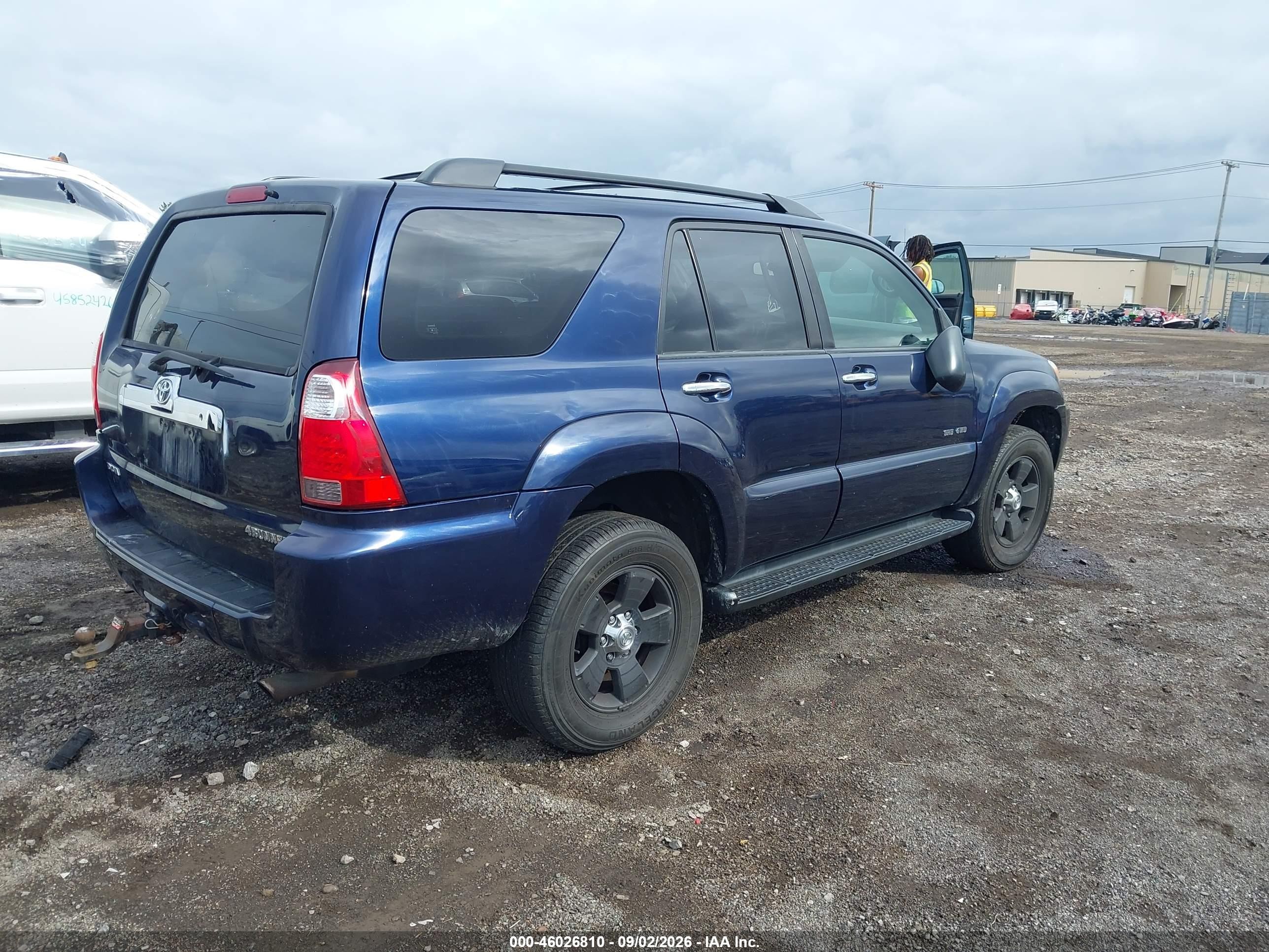 2007 Toyota 4runner Sr5 V6 Blue vin: JTEBU14R678099975