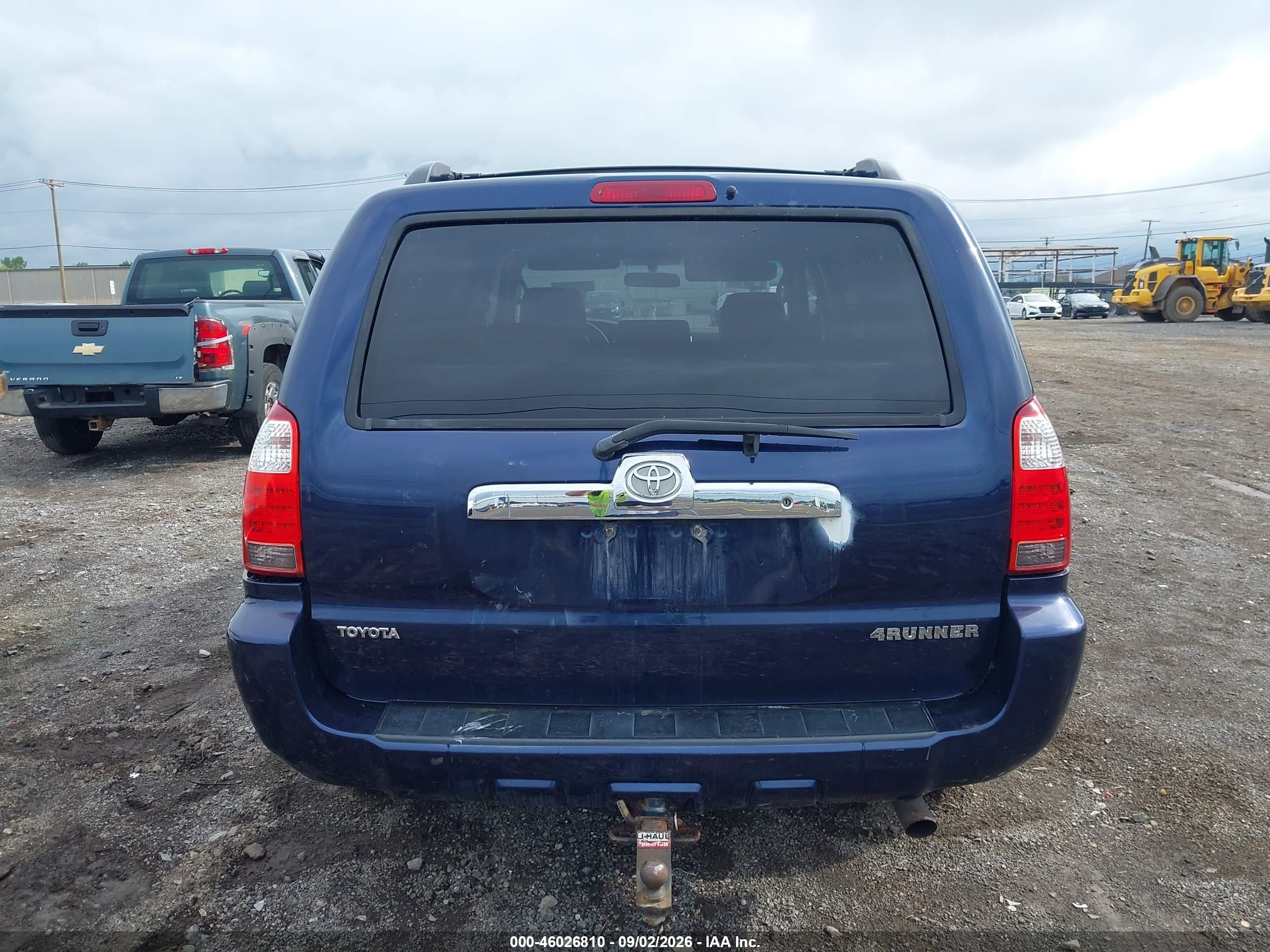 2007 Toyota 4runner Sr5 V6 Blue vin: JTEBU14R678099975
