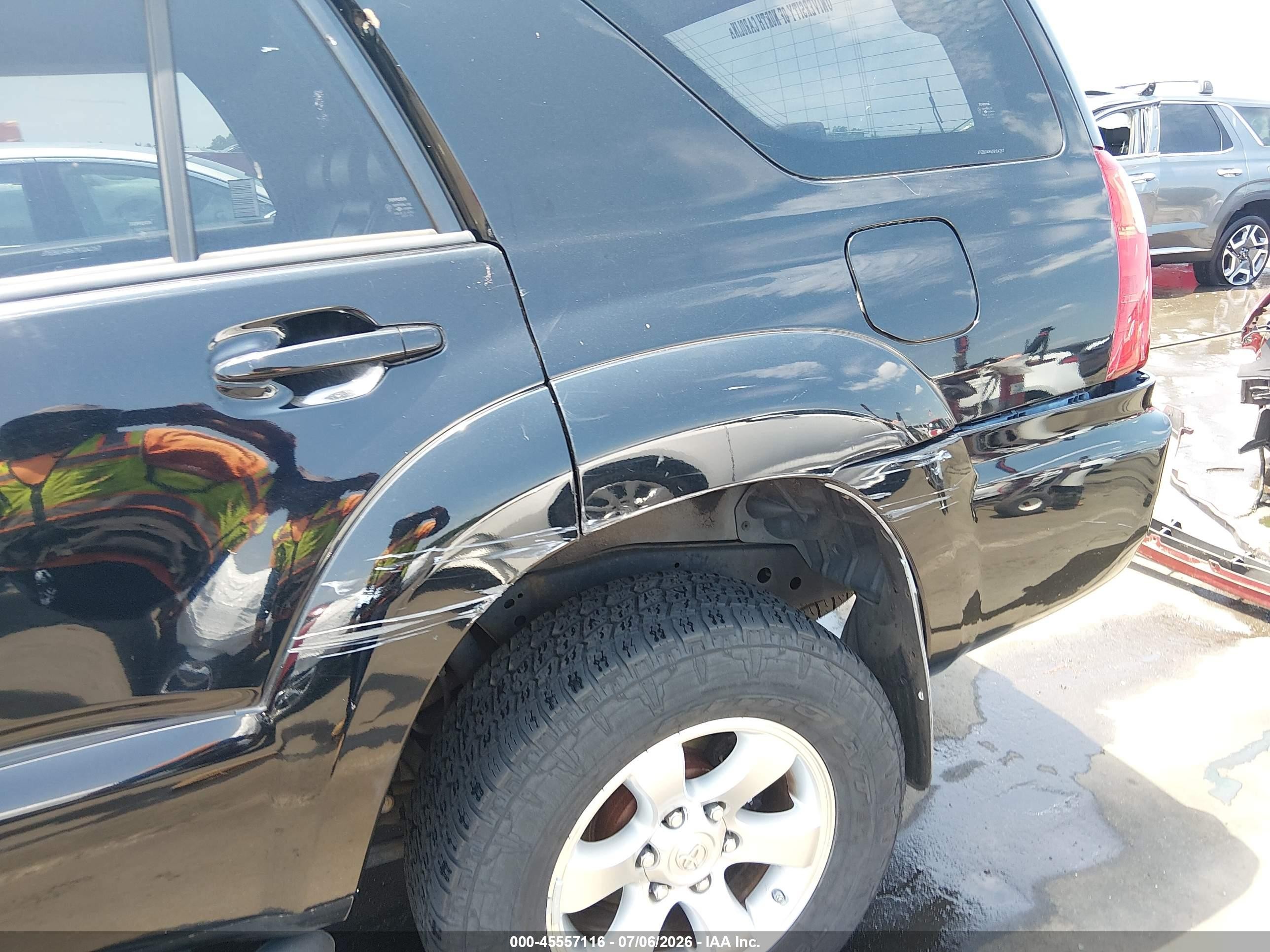2007 Toyota 4runner Sport V6 Black vin: JTEBU14R678104267