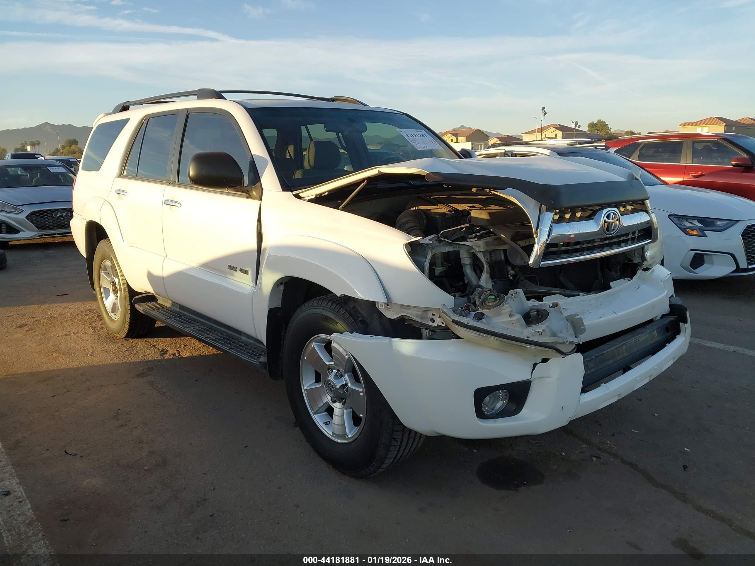 2009 Toyota 4runner Sr5 V6 White vin: JTEBU14R69K036655