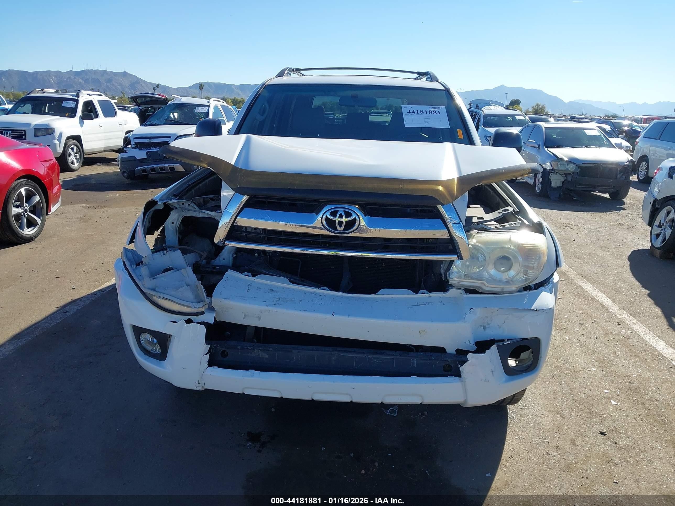 2009 Toyota 4runner Sr5 V6 White vin: JTEBU14R69K036655