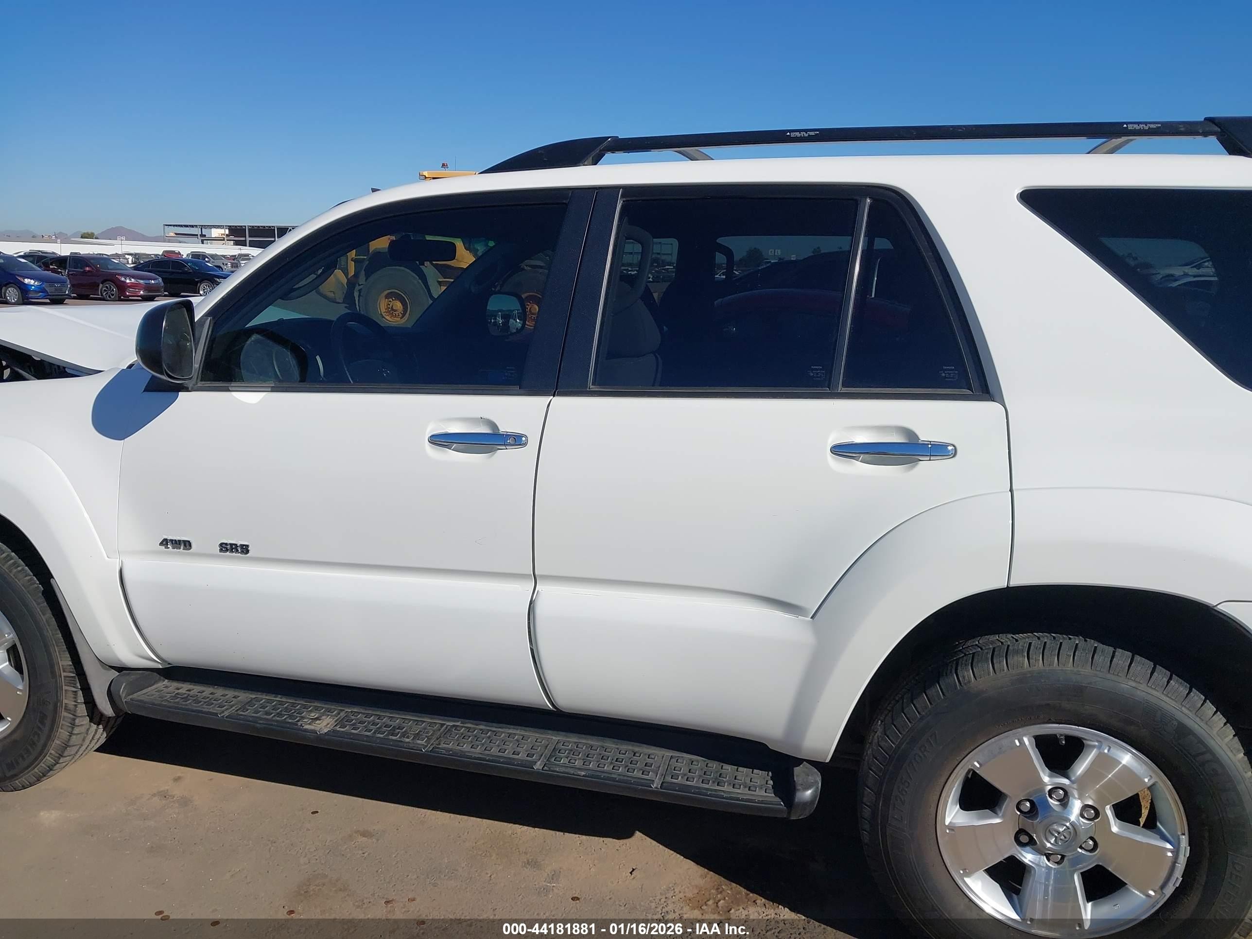 2009 Toyota 4runner Sr5 V6 White vin: JTEBU14R69K036655
