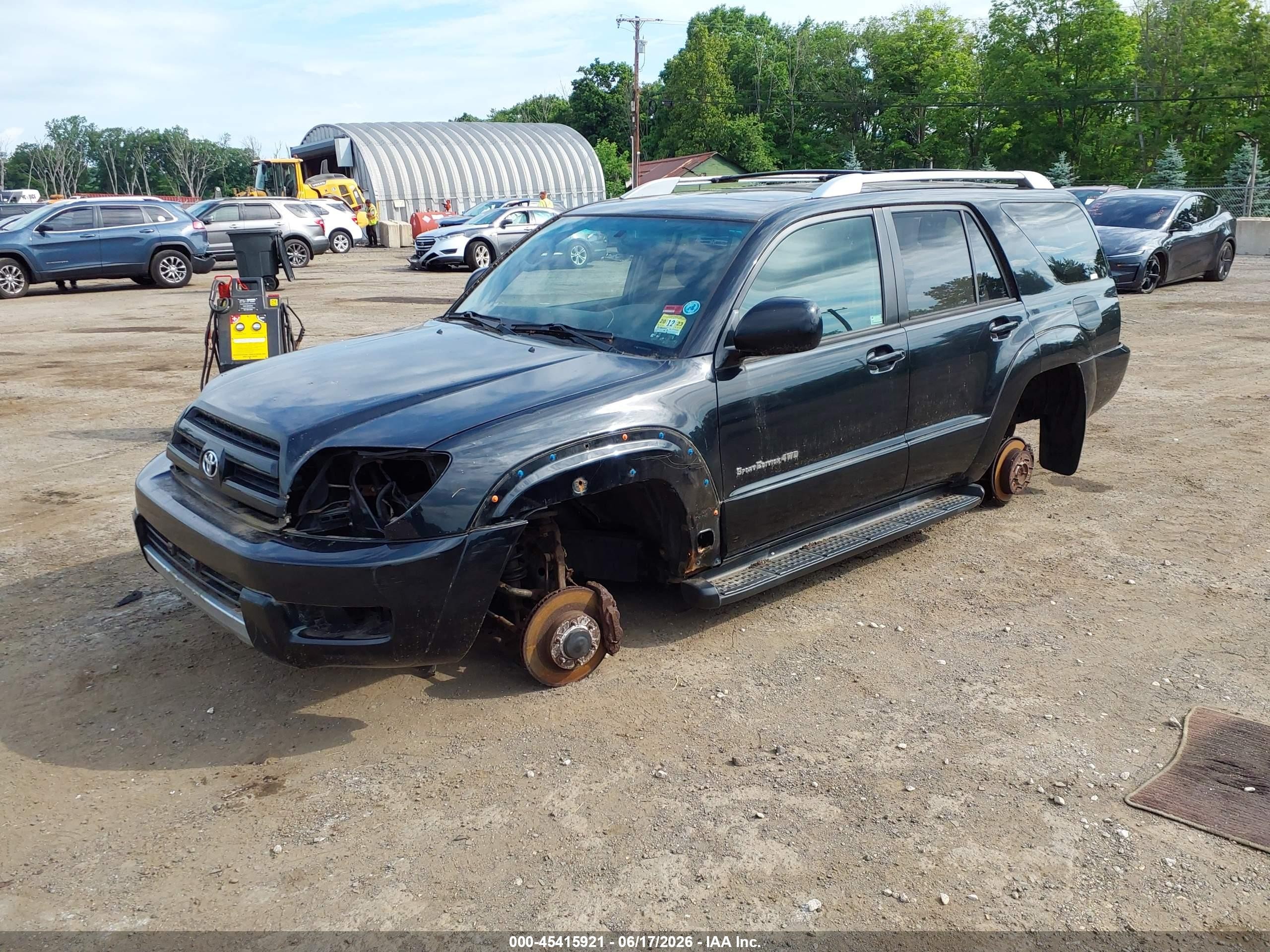 2004 Toyota 4runner Sr5 Sport V6 Black vin: JTEBU14R740026799