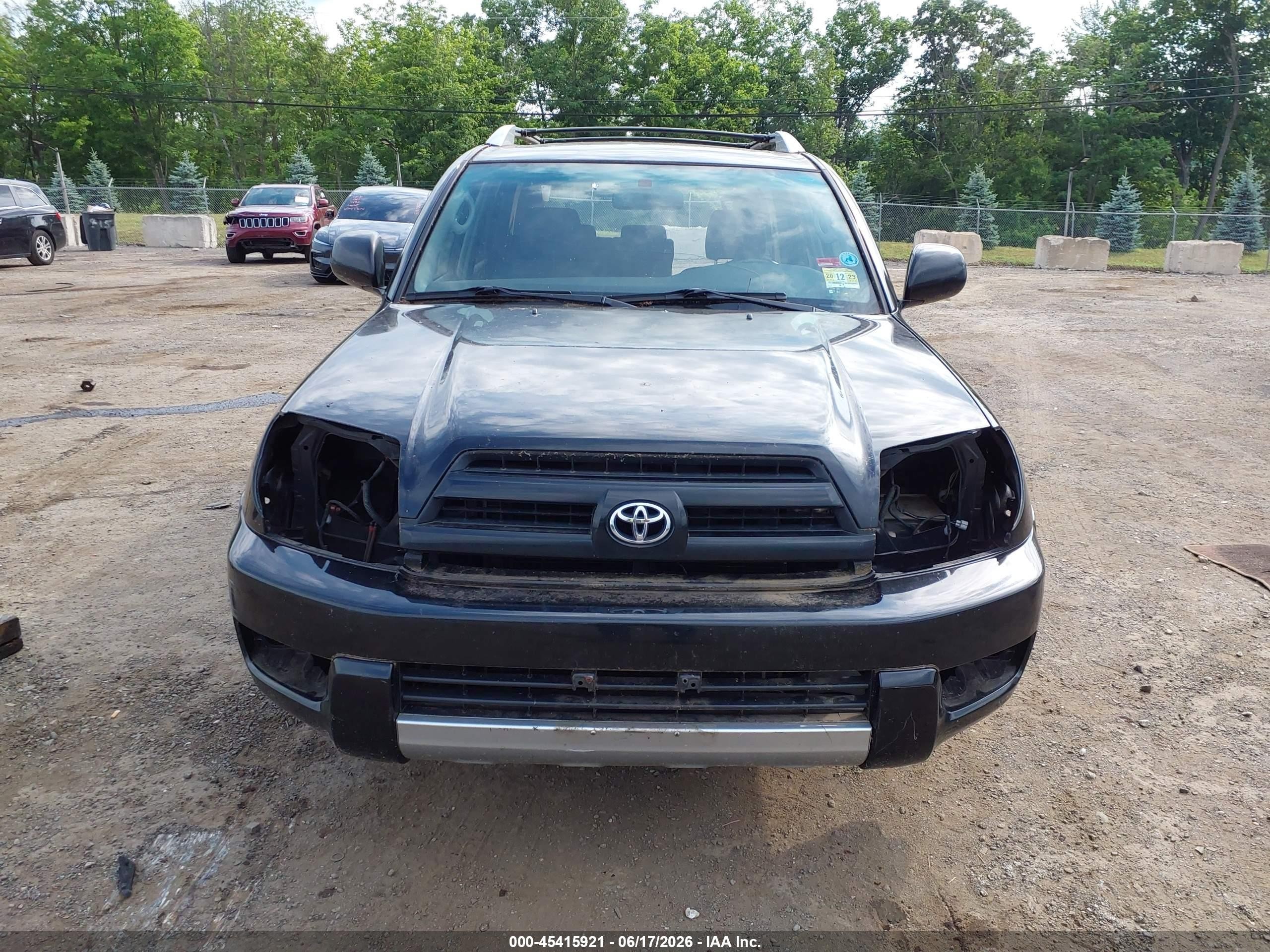 2004 Toyota 4runner Sr5 Sport V6 Black vin: JTEBU14R740026799