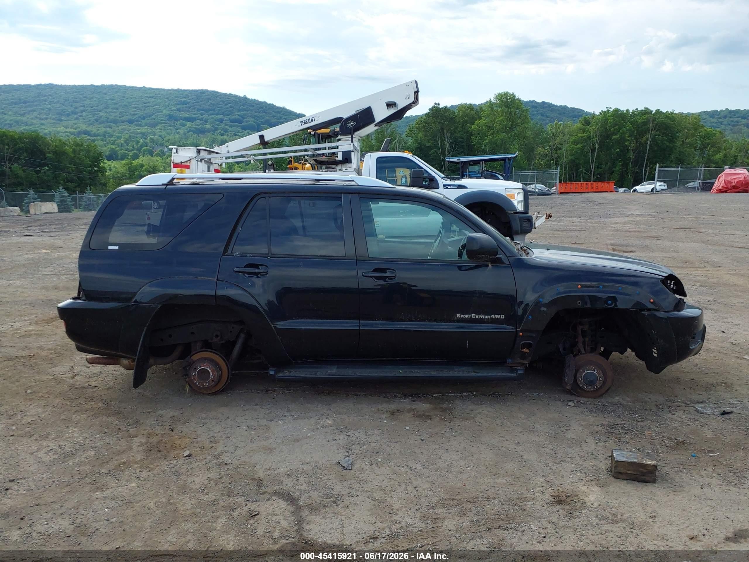 2004 Toyota 4runner Sr5 Sport V6 Black vin: JTEBU14R740026799