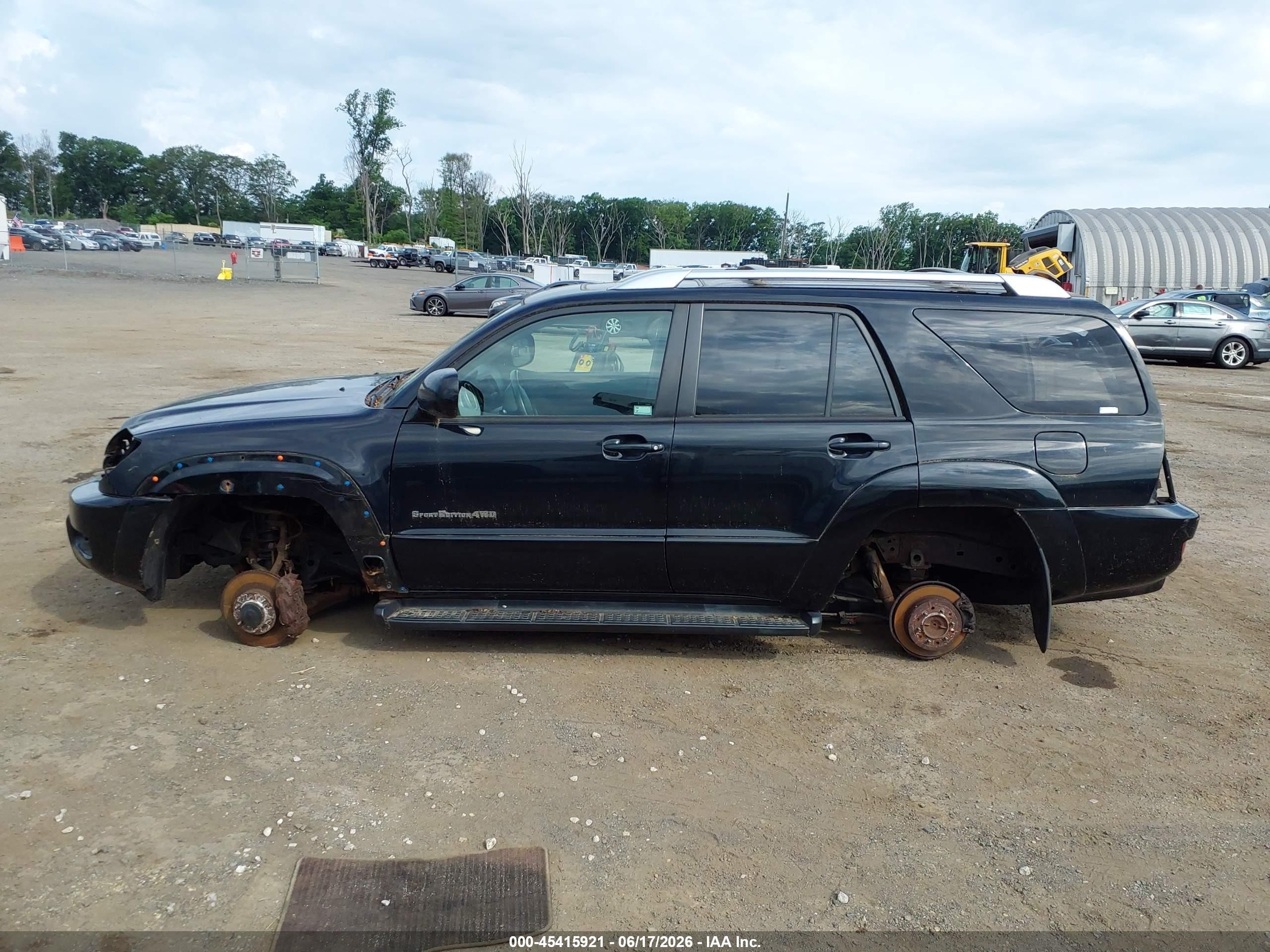 2004 Toyota 4runner Sr5 Sport V6 Black vin: JTEBU14R740026799