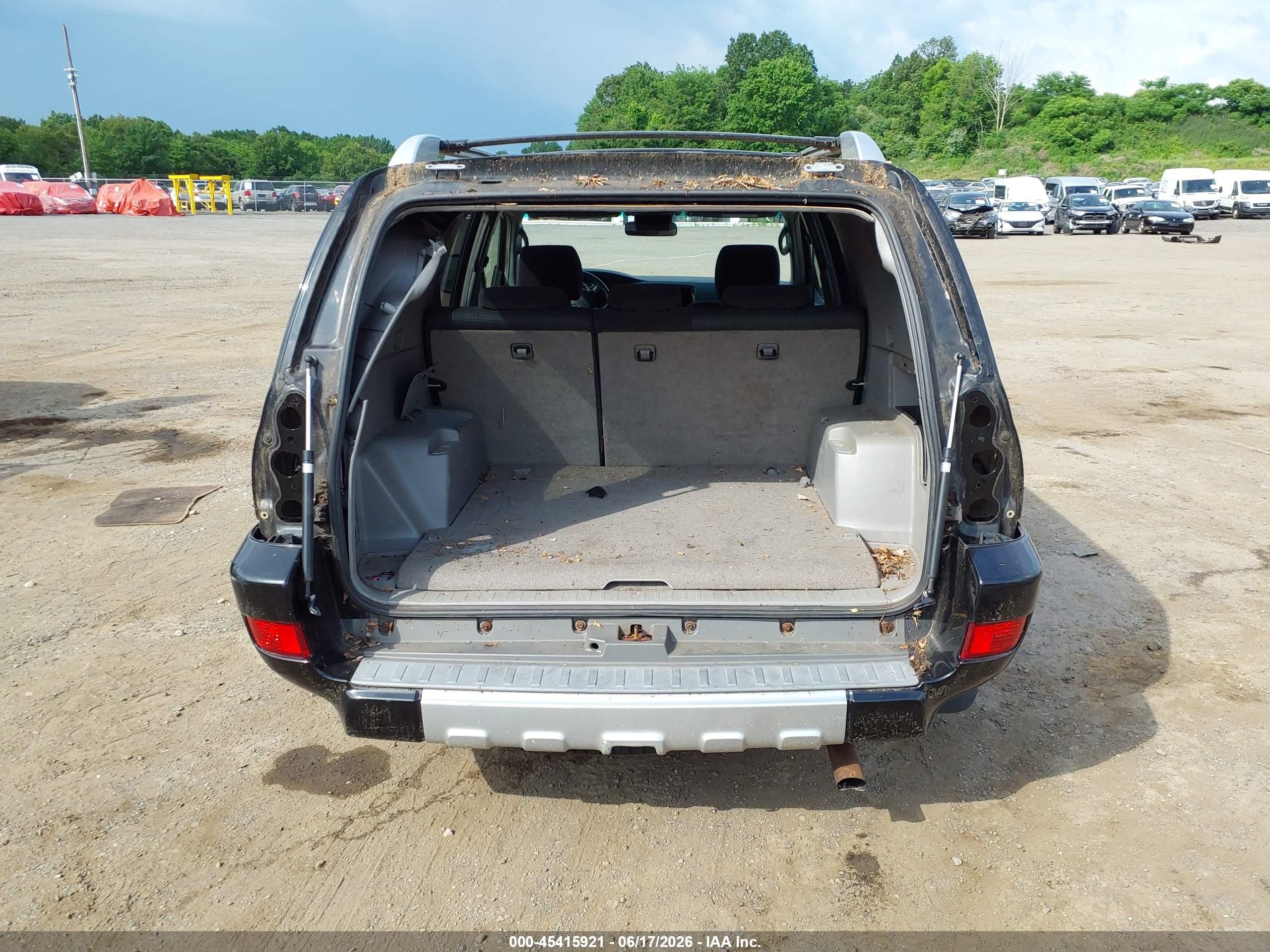 2004 Toyota 4runner Sr5 Sport V6 Black vin: JTEBU14R740026799