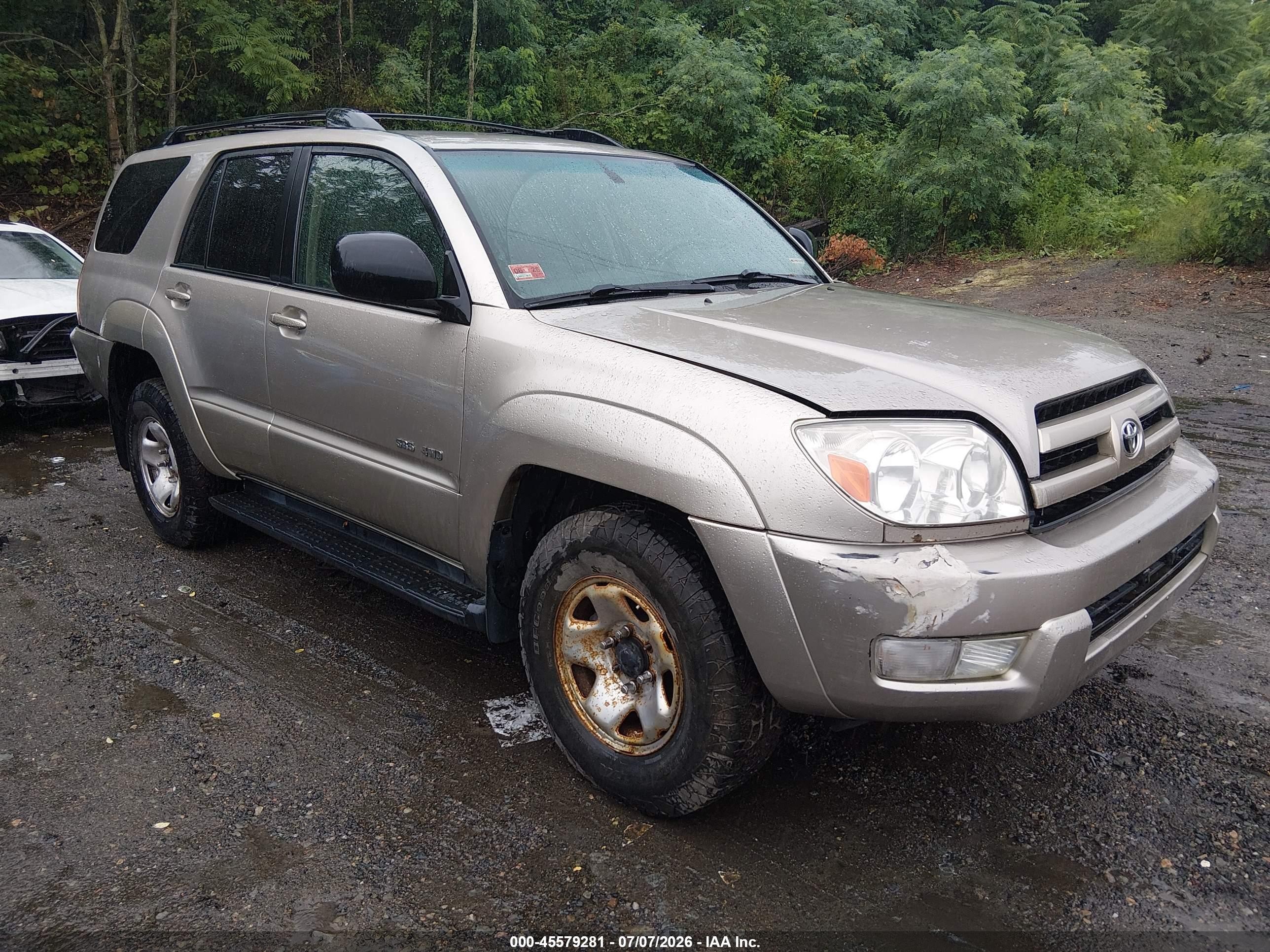 2004 Toyota 4runner Sr5 V6 Gold vin: JTEBU14R740054151