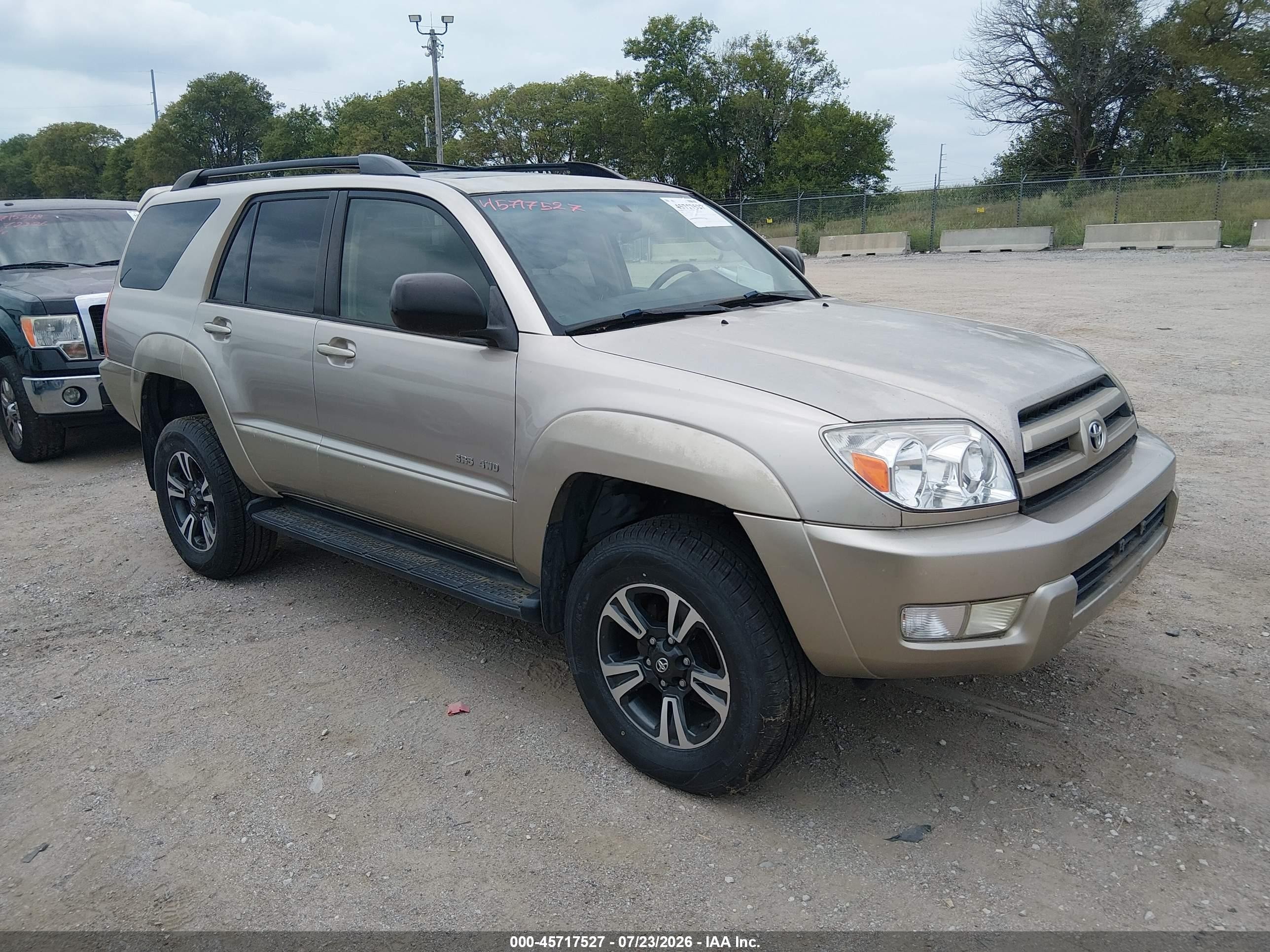 2004 Toyota 4runner Sr5 V6 Beige vin: JTEBU14R740054179