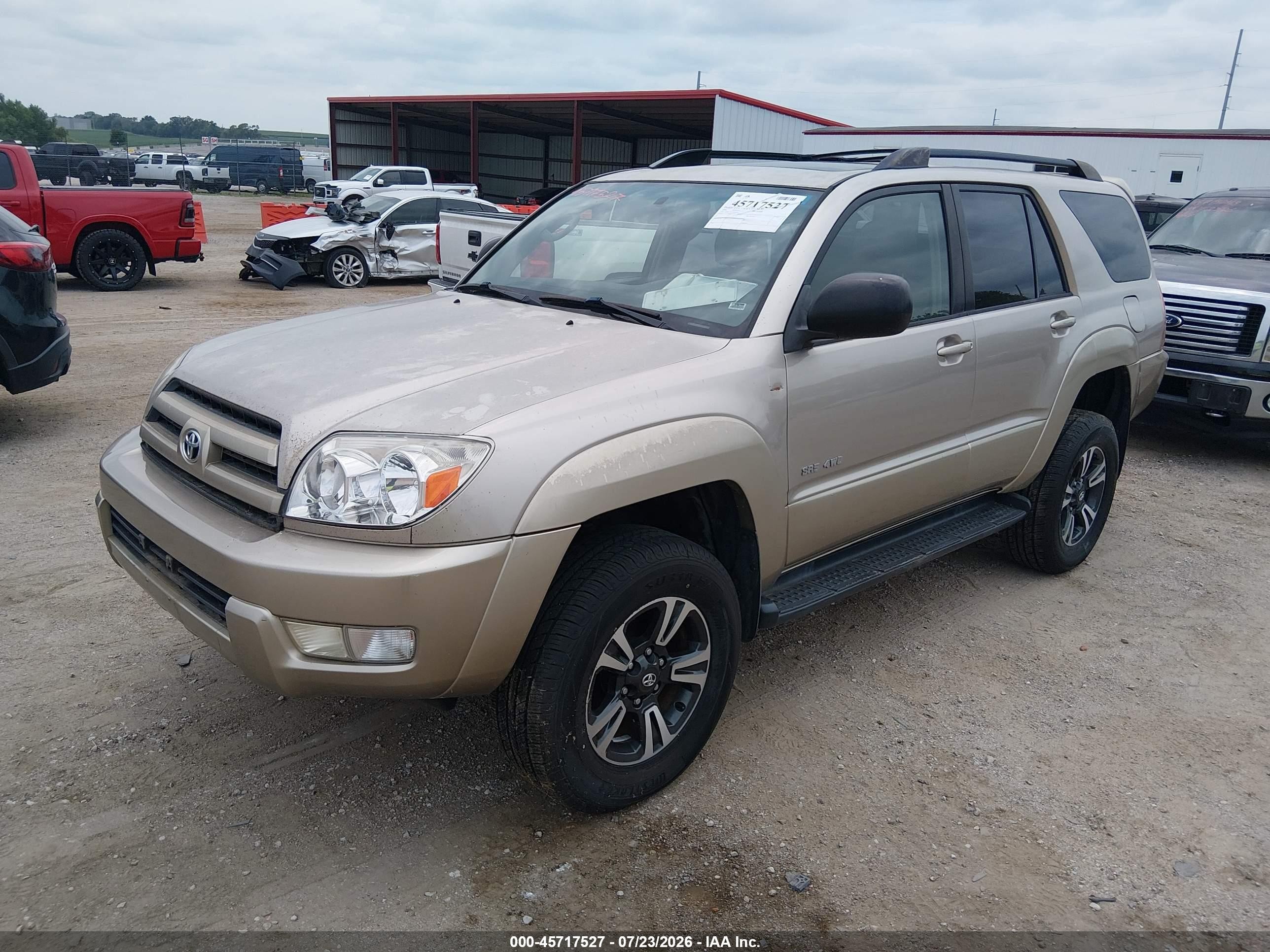 2004 Toyota 4runner Sr5 V6 Beige vin: JTEBU14R740054179