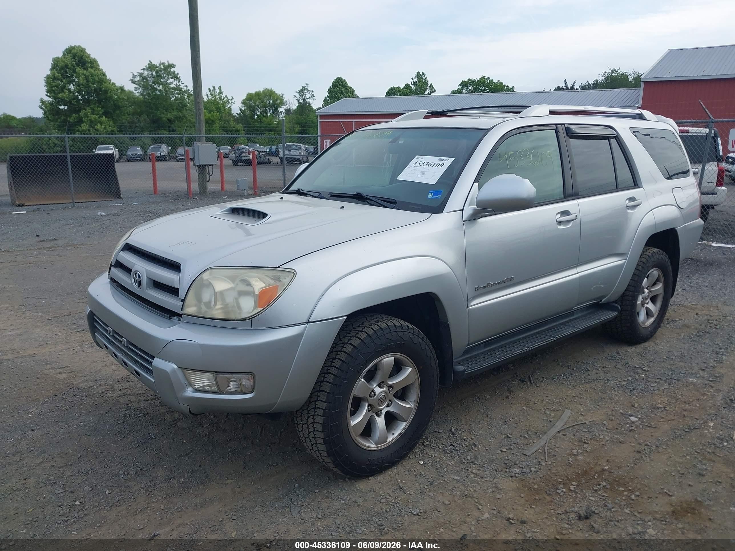 2005 Toyota 4runner Sr5 Sport V6 Silver vin: JTEBU14R750063272