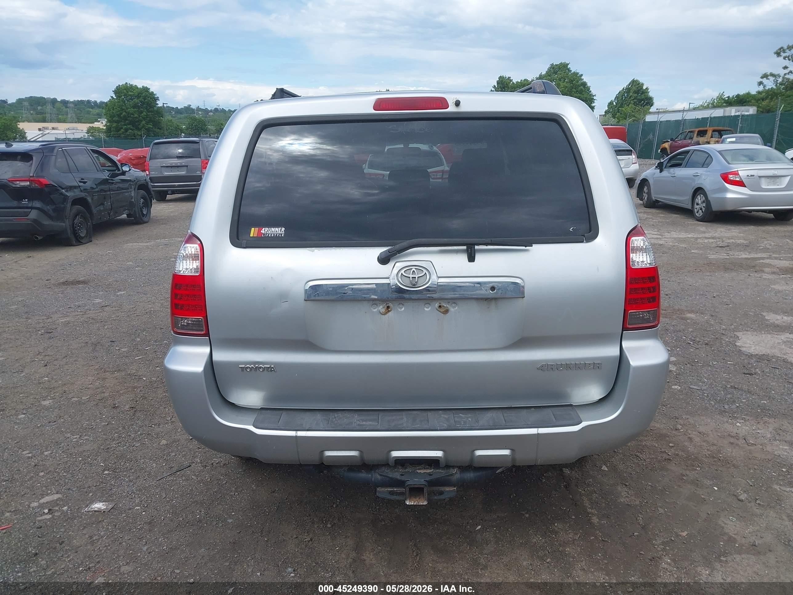 2006 Toyota 4runner Sr5 Серый vin: JTEBU14R760092854