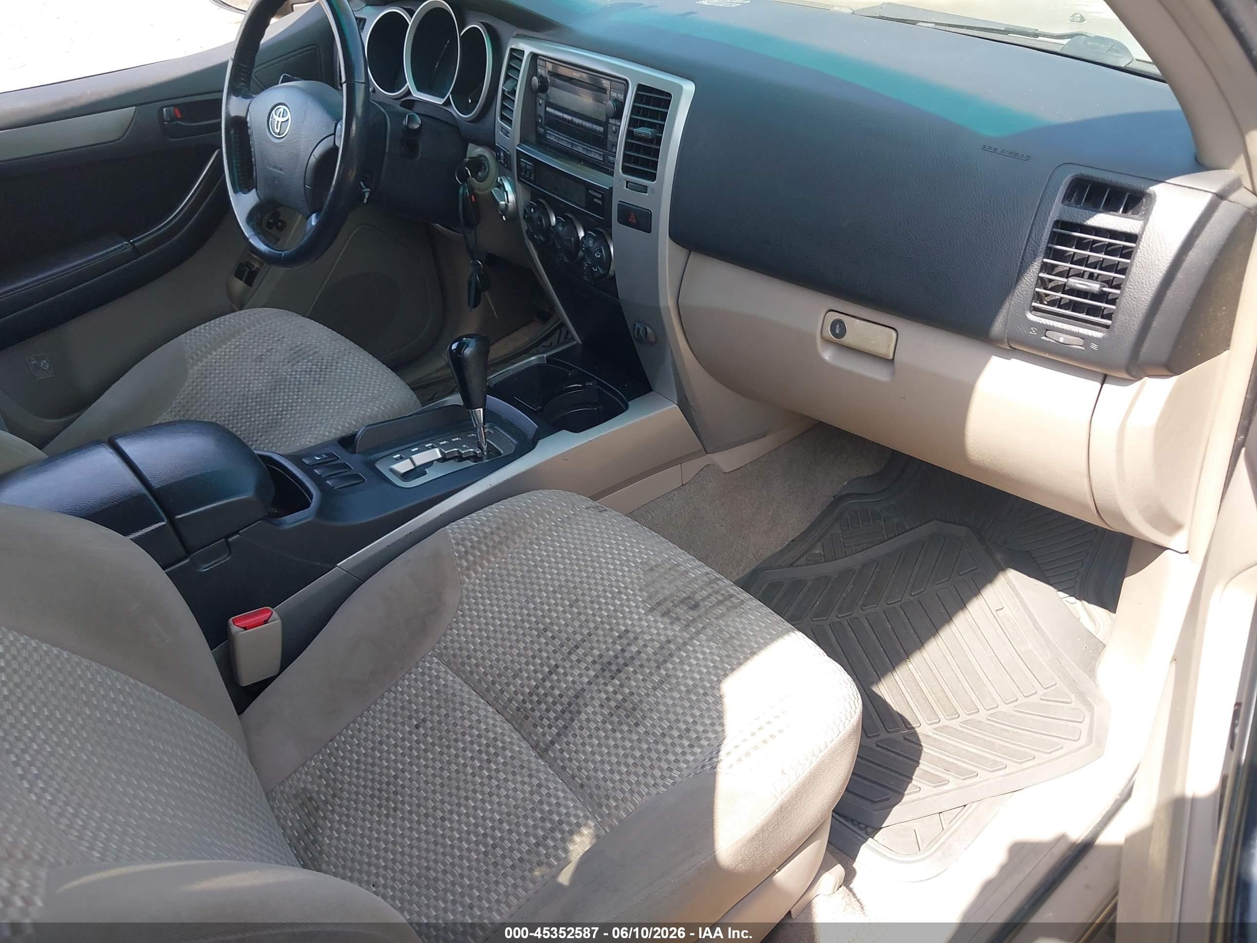 2006 Toyota 4runner Sr5 Beige vin: JTEBU14R760095026