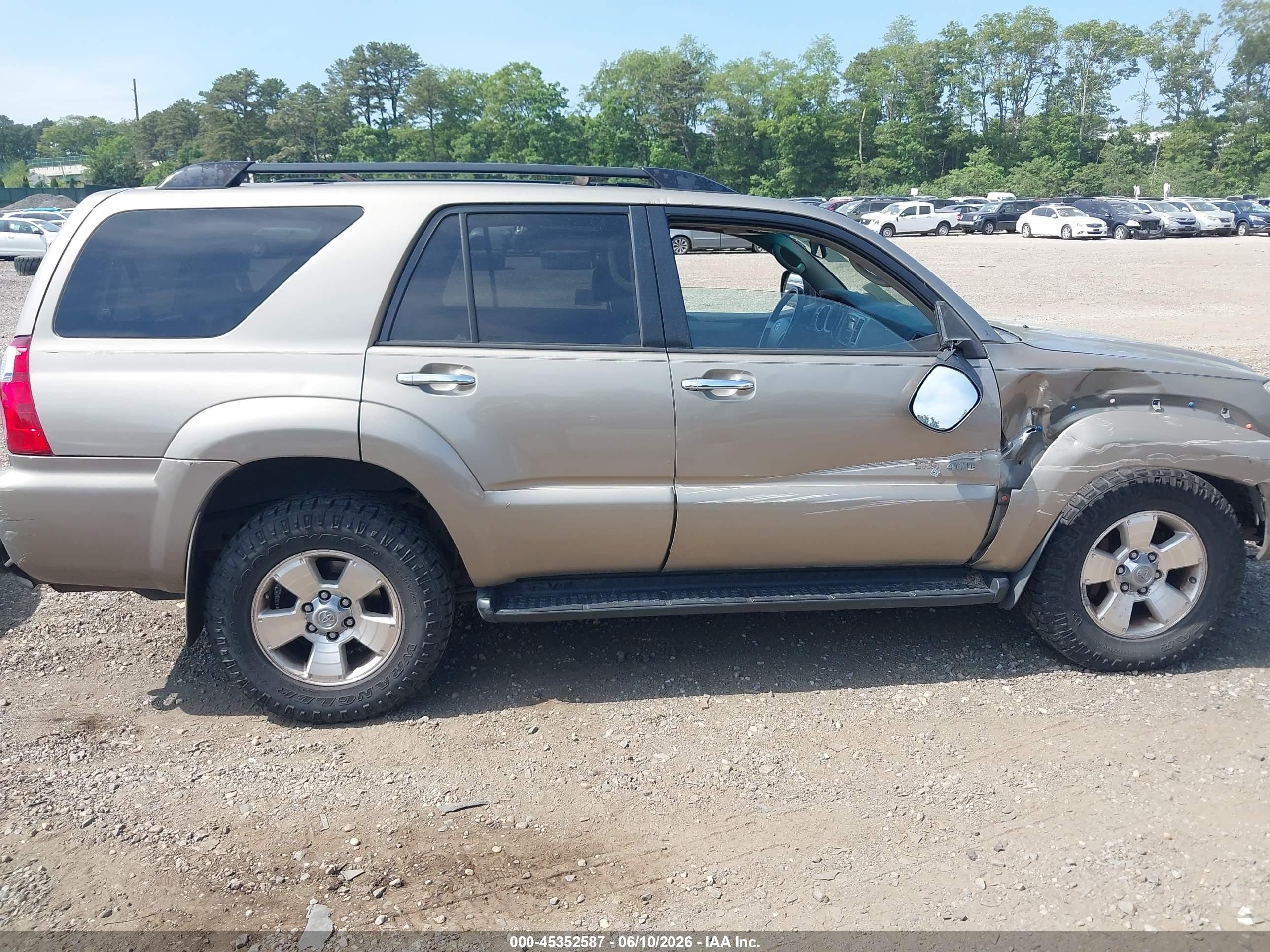 2006 Toyota 4runner Sr5 Beige vin: JTEBU14R760095026