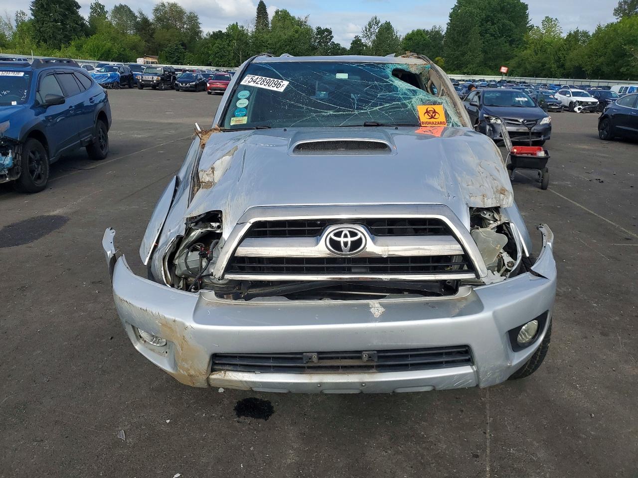 2006 Toyota 4runner Sport Edition Silver vin: JTEBU14R768067356