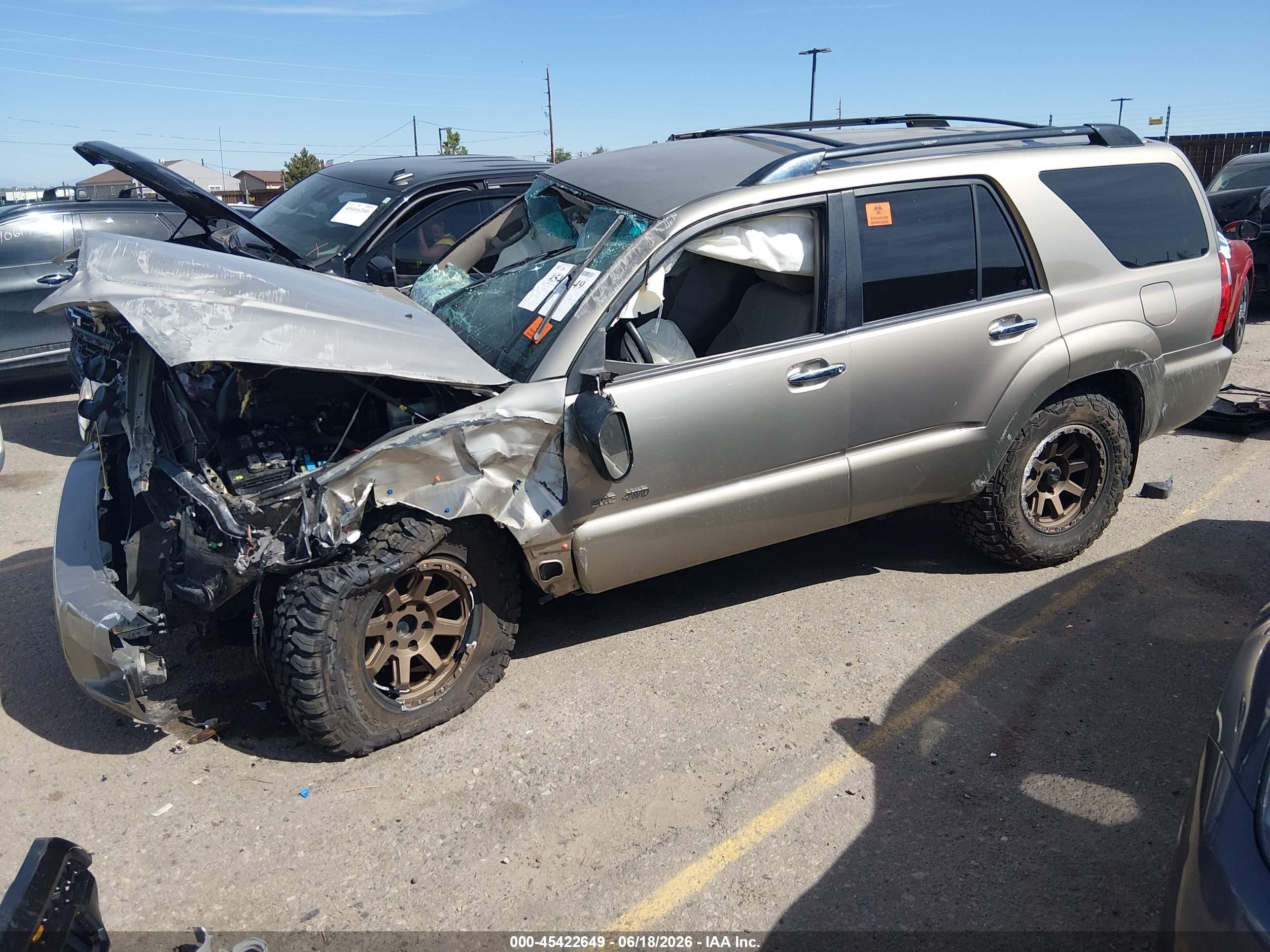 2007 Toyota 4runner Sr5 Золотой vin: JTEBU14R770115518