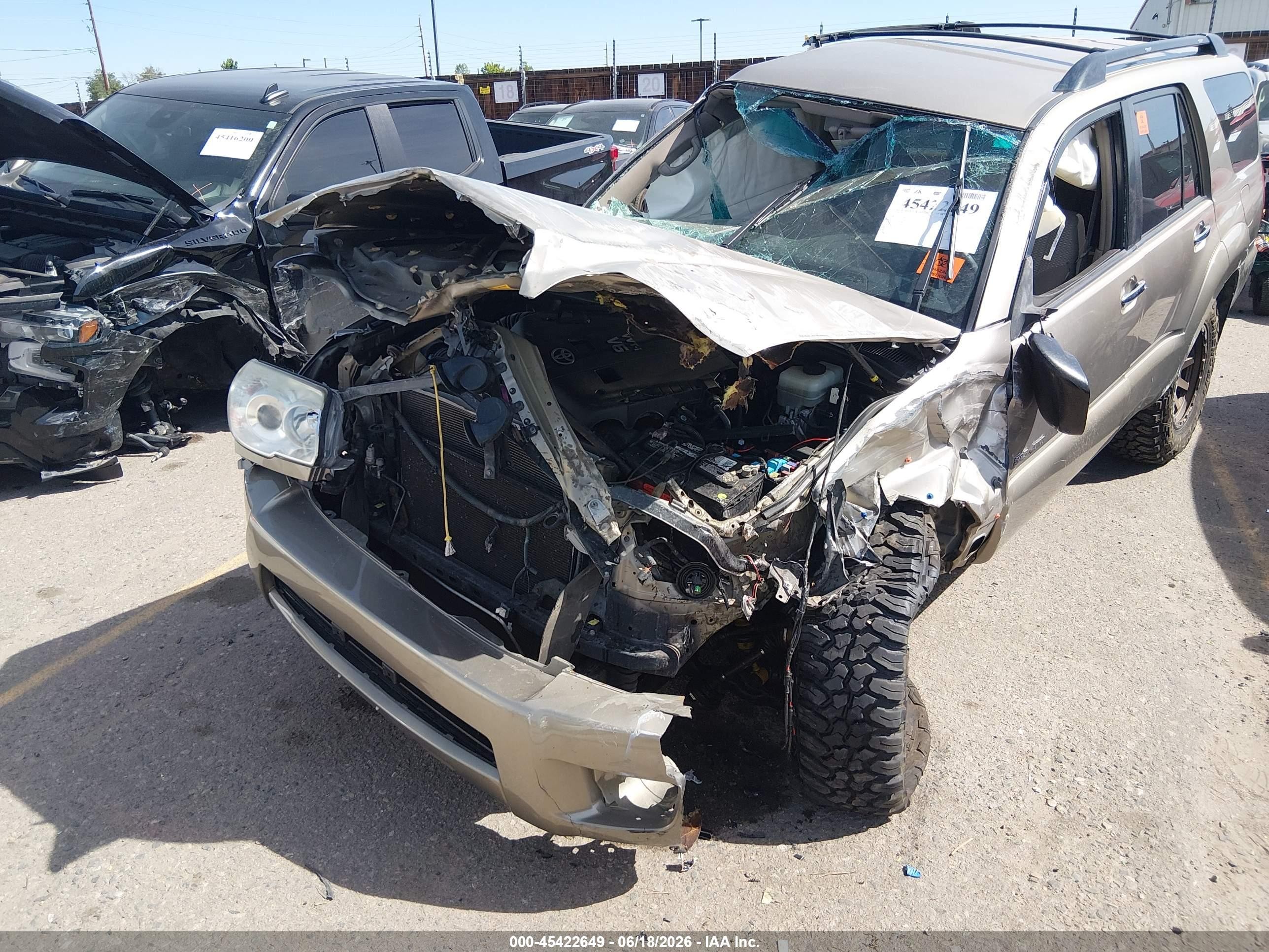 2007 Toyota 4runner Sr5 Золотой vin: JTEBU14R770115518
