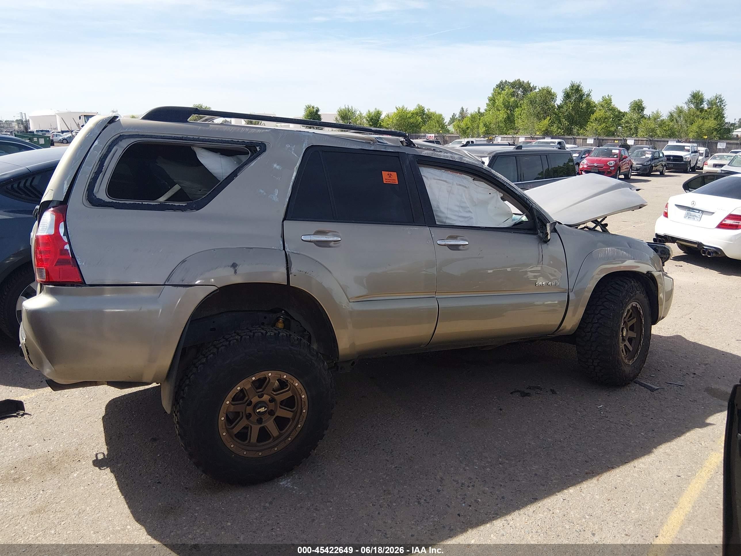 2007 Toyota 4runner Sr5 Золотой vin: JTEBU14R770115518