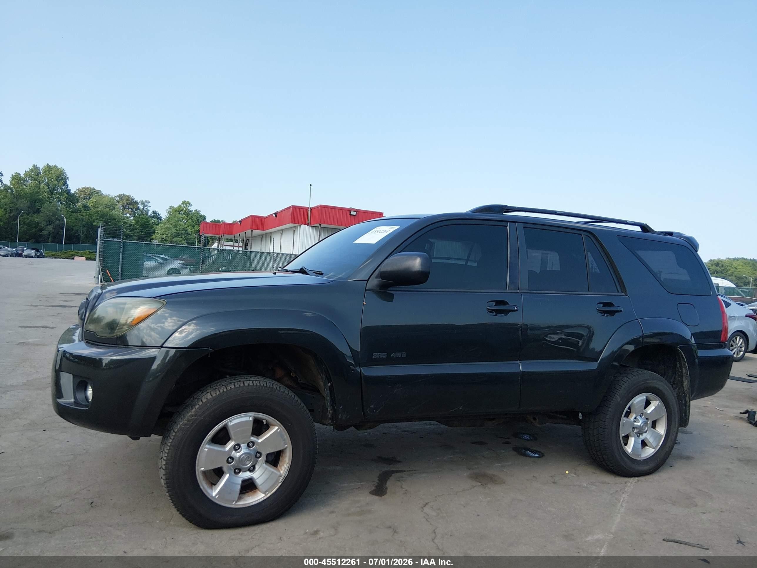 2007 Toyota 4runner Sr5 V6 Black vin: JTEBU14R770124042