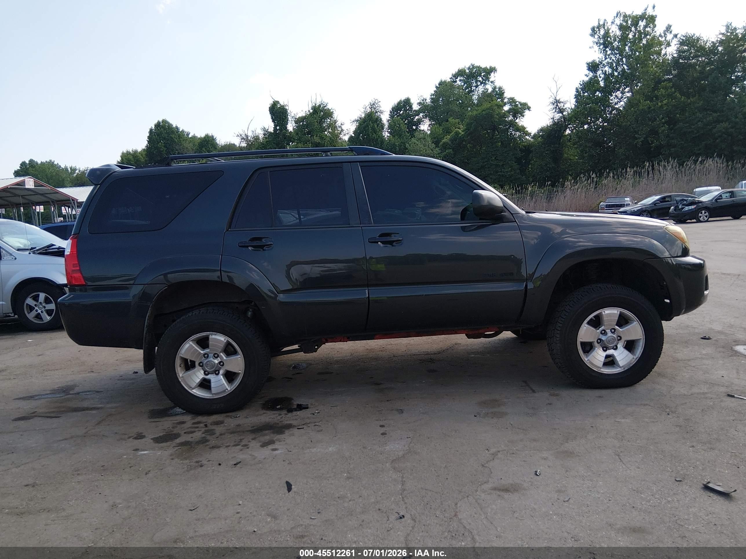 2007 Toyota 4runner Sr5 V6 Black vin: JTEBU14R770124042