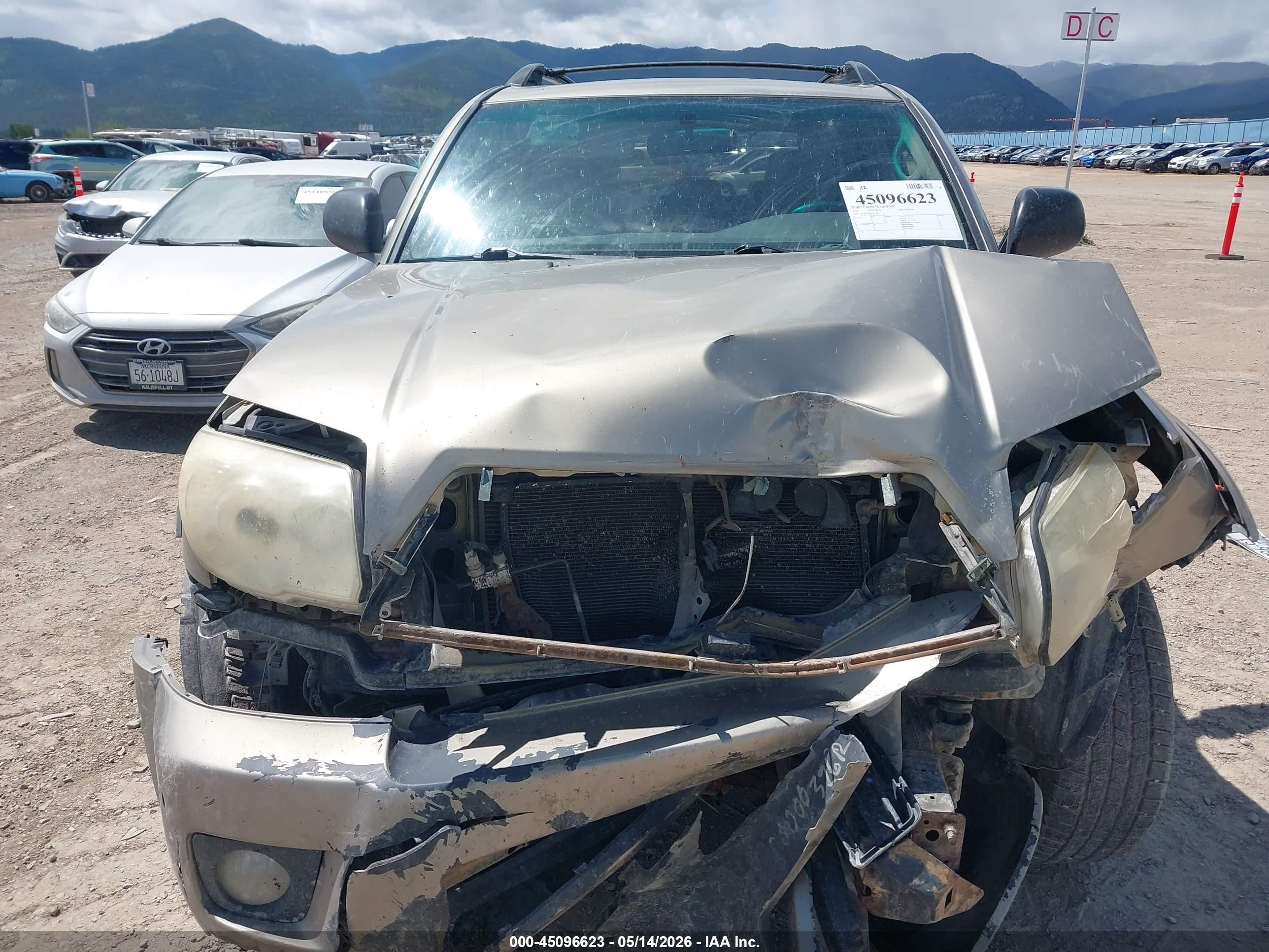 2007 Toyota 4runner Sr5 V6 Silver vin: JTEBU14R770127619