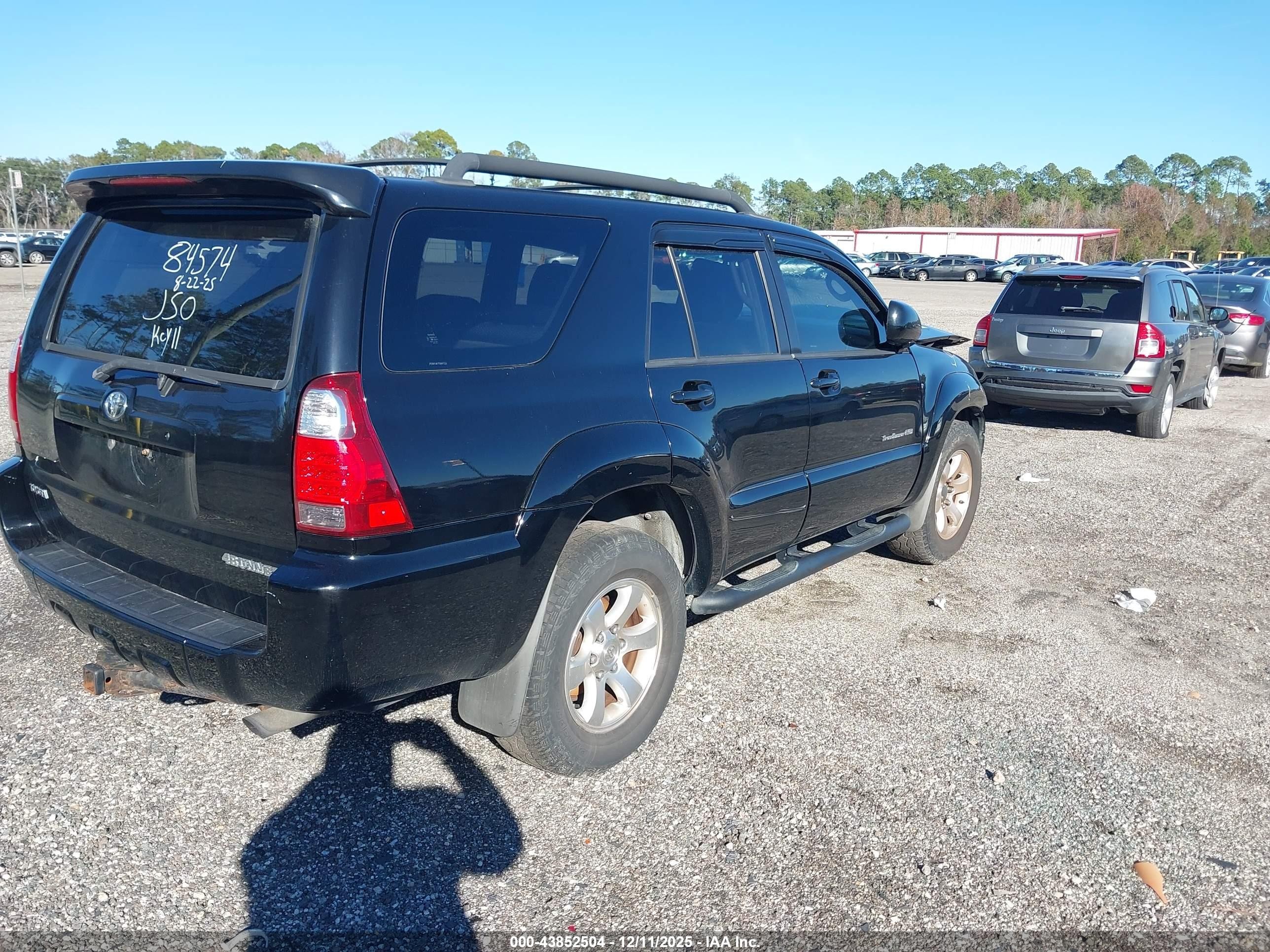 2007 Toyota 4runner Sport V6 Черный vin: JTEBU14R778087320