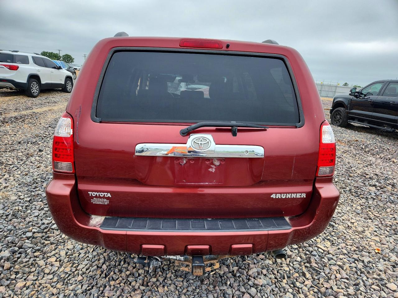 2007 Toyota 4runner Sr5 Red vin: JTEBU14R778095451