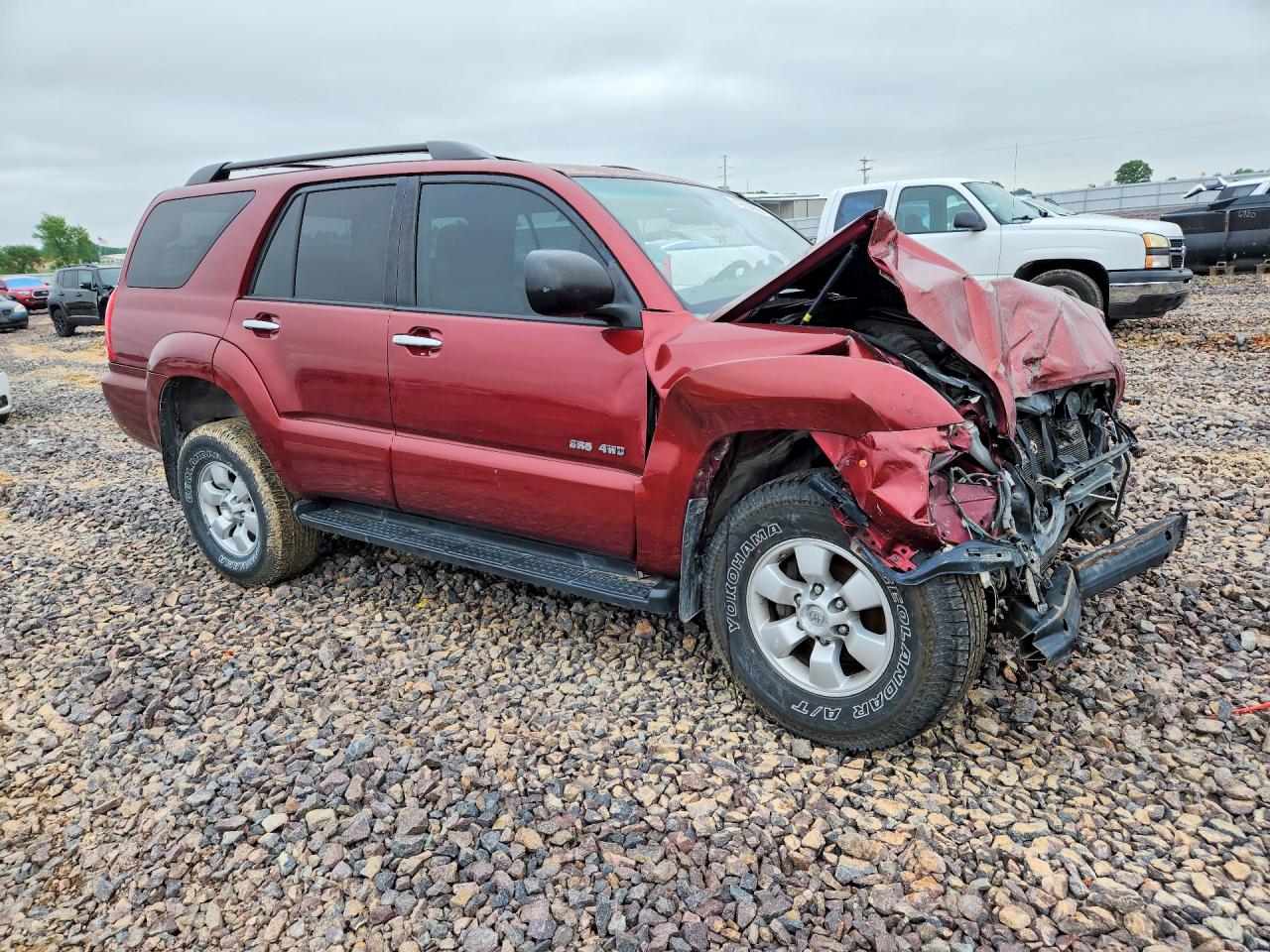 2007 Toyota 4runner Sr5 Red vin: JTEBU14R778095451