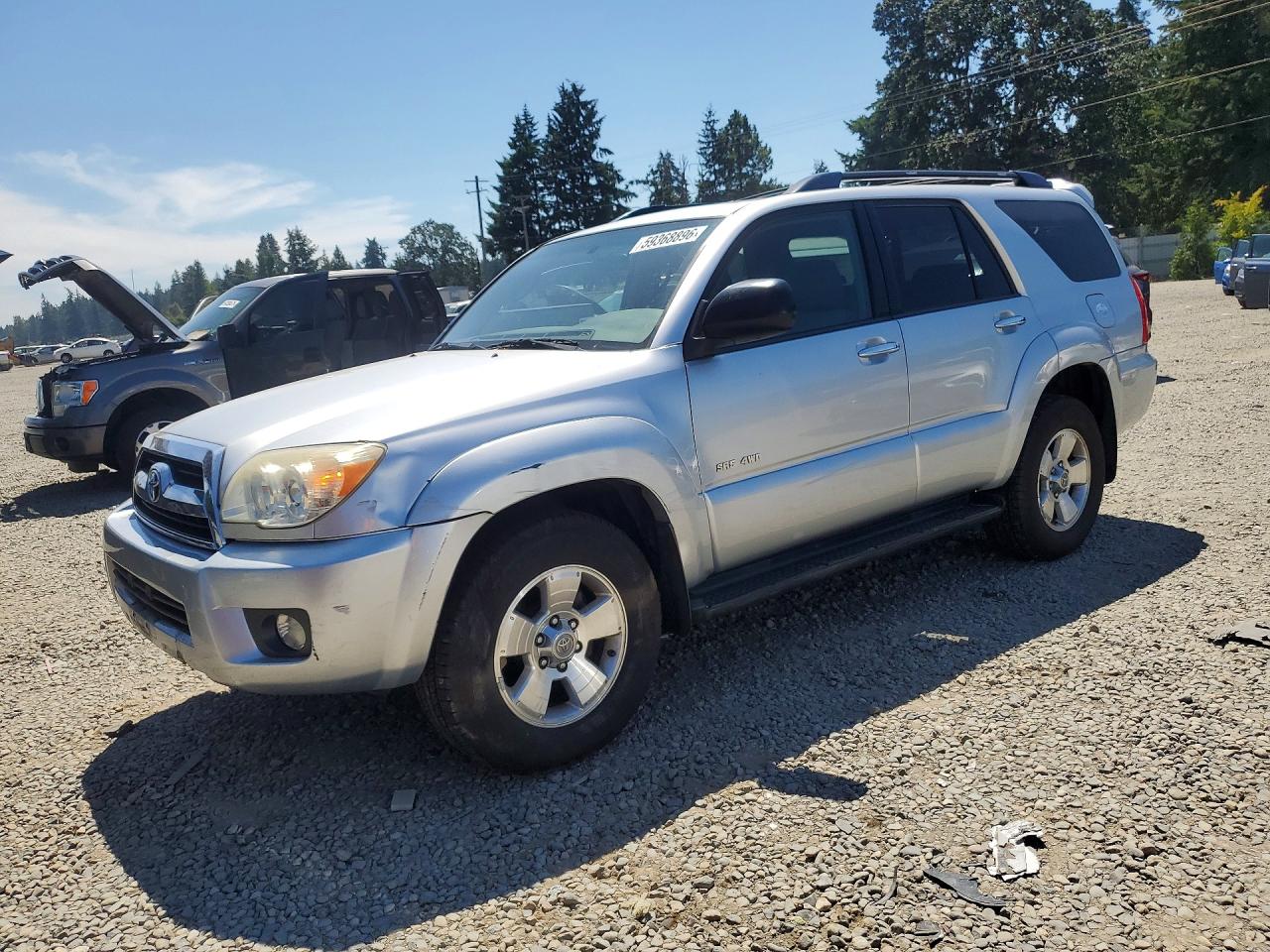 2008 Toyota 4runner Sr5 Silver vin: JTEBU14R78K015098