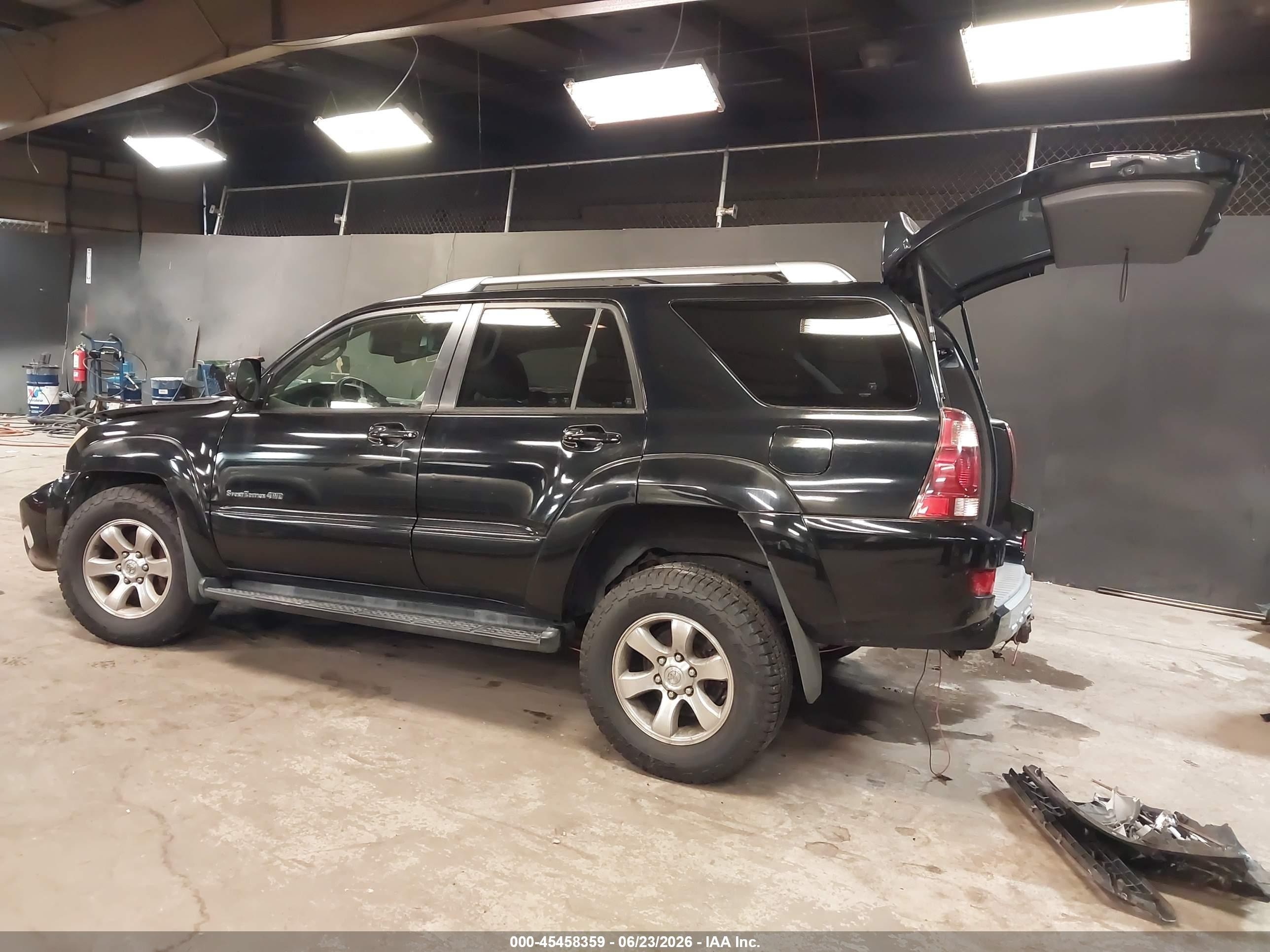 2003 Toyota 4runner Sr5 Sport V6 Black vin: JTEBU14R830015826