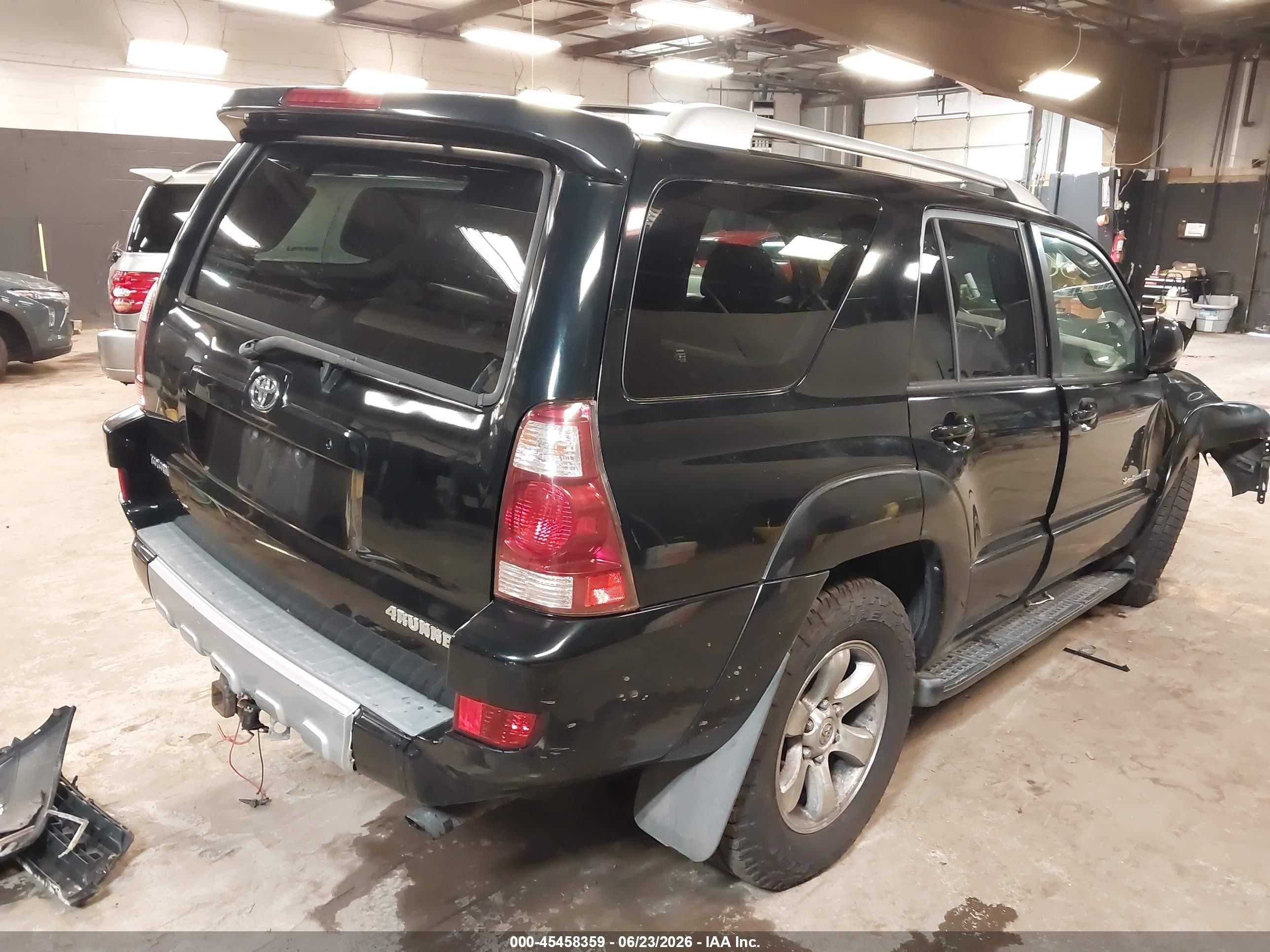 2003 Toyota 4runner Sr5 Sport V6 Black vin: JTEBU14R830015826