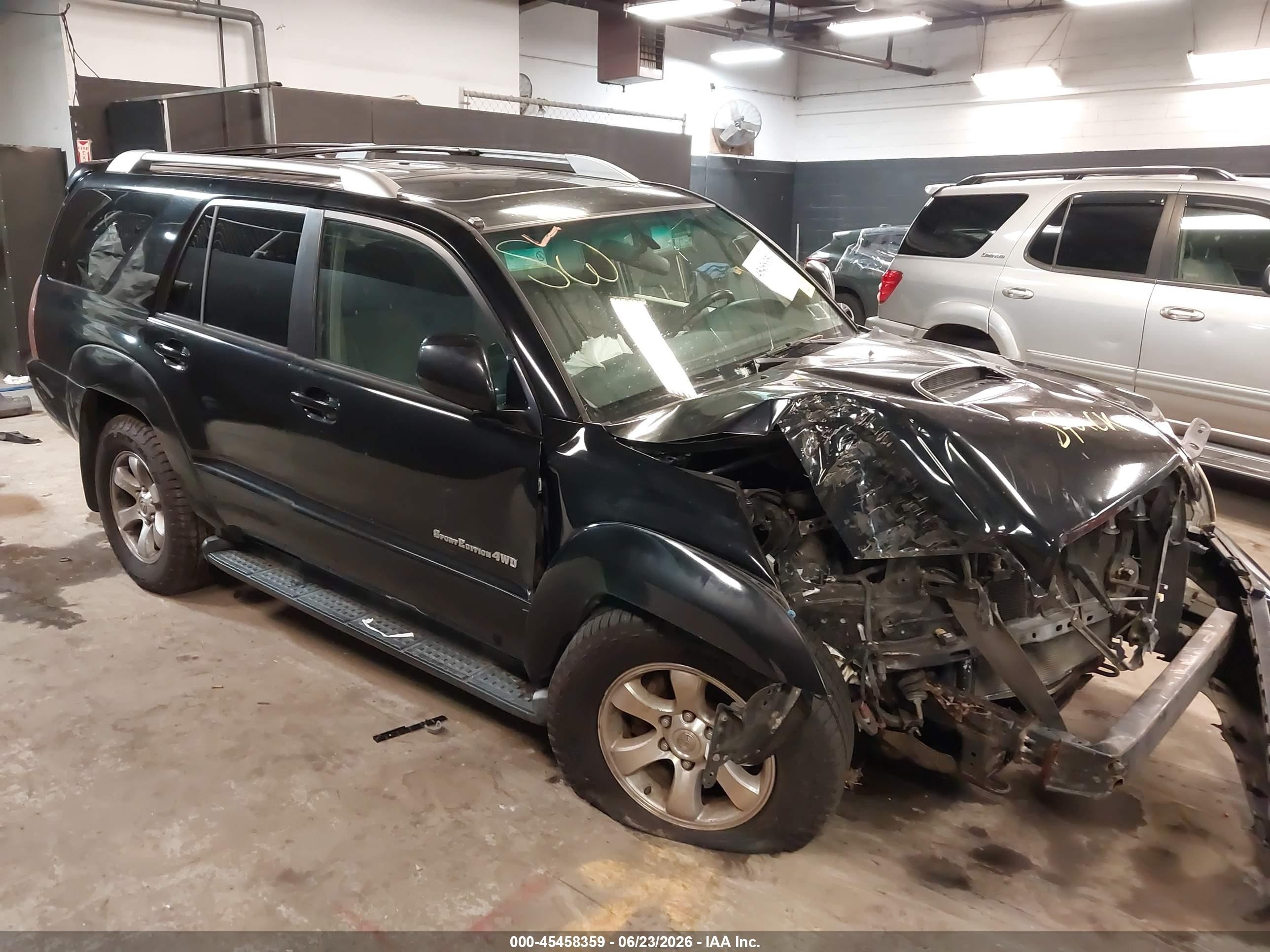 2003 Toyota 4runner Sr5 Sport V6 Black vin: JTEBU14R830015826