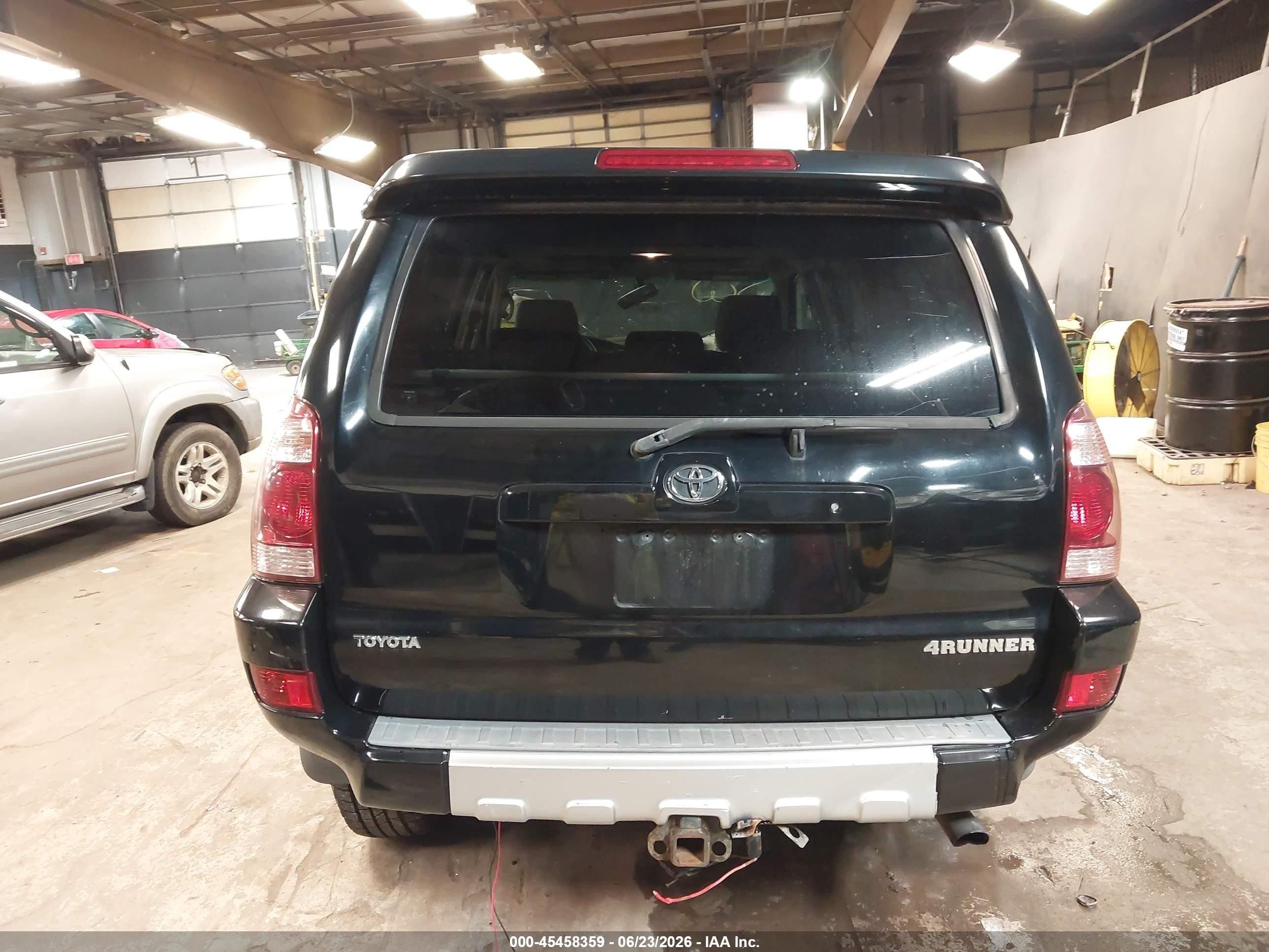 2003 Toyota 4runner Sr5 Sport V6 Black vin: JTEBU14R830015826