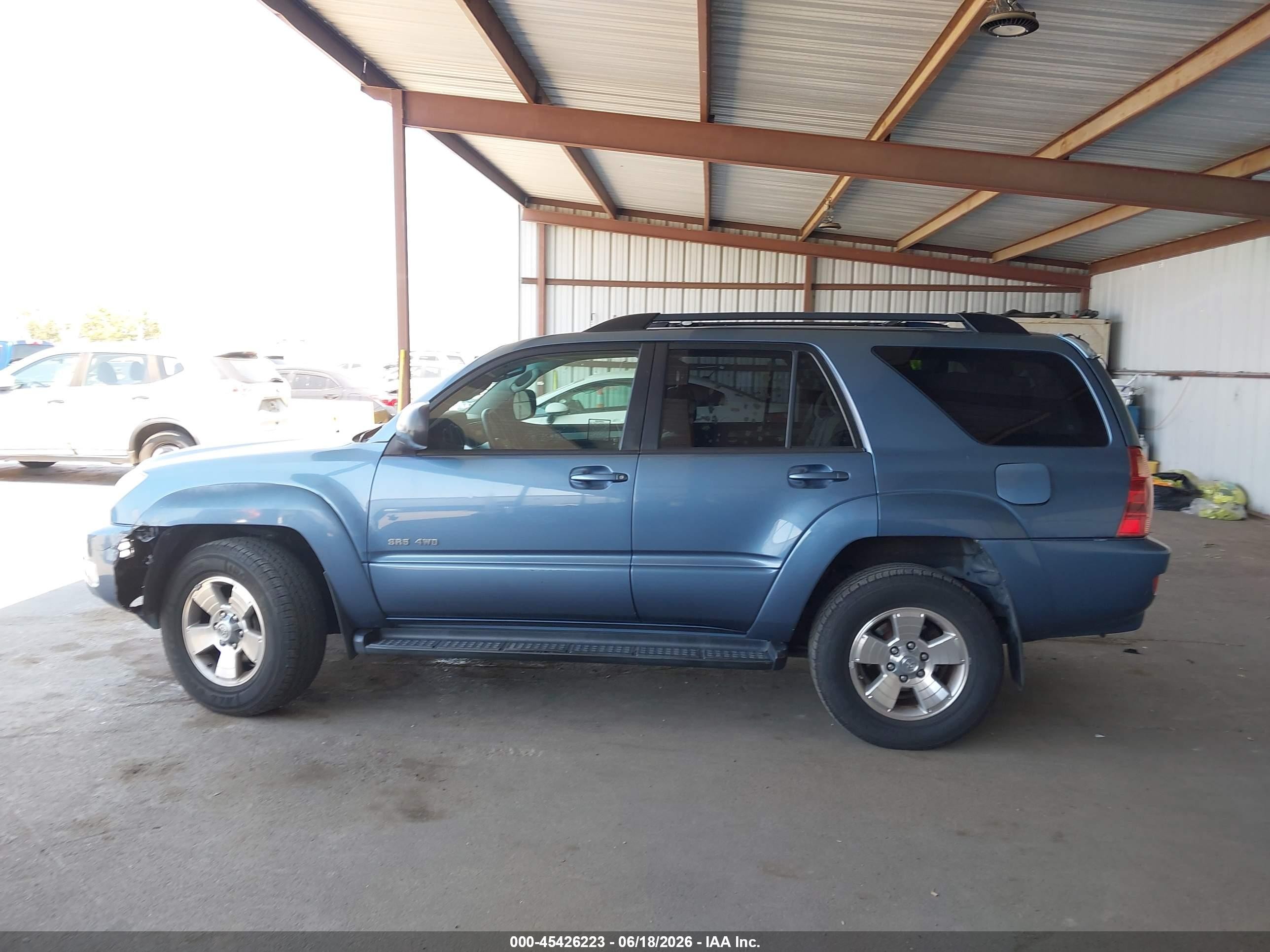 2004 Toyota 4runner Sr5 V6 Light Blue vin: JTEBU14R840045328