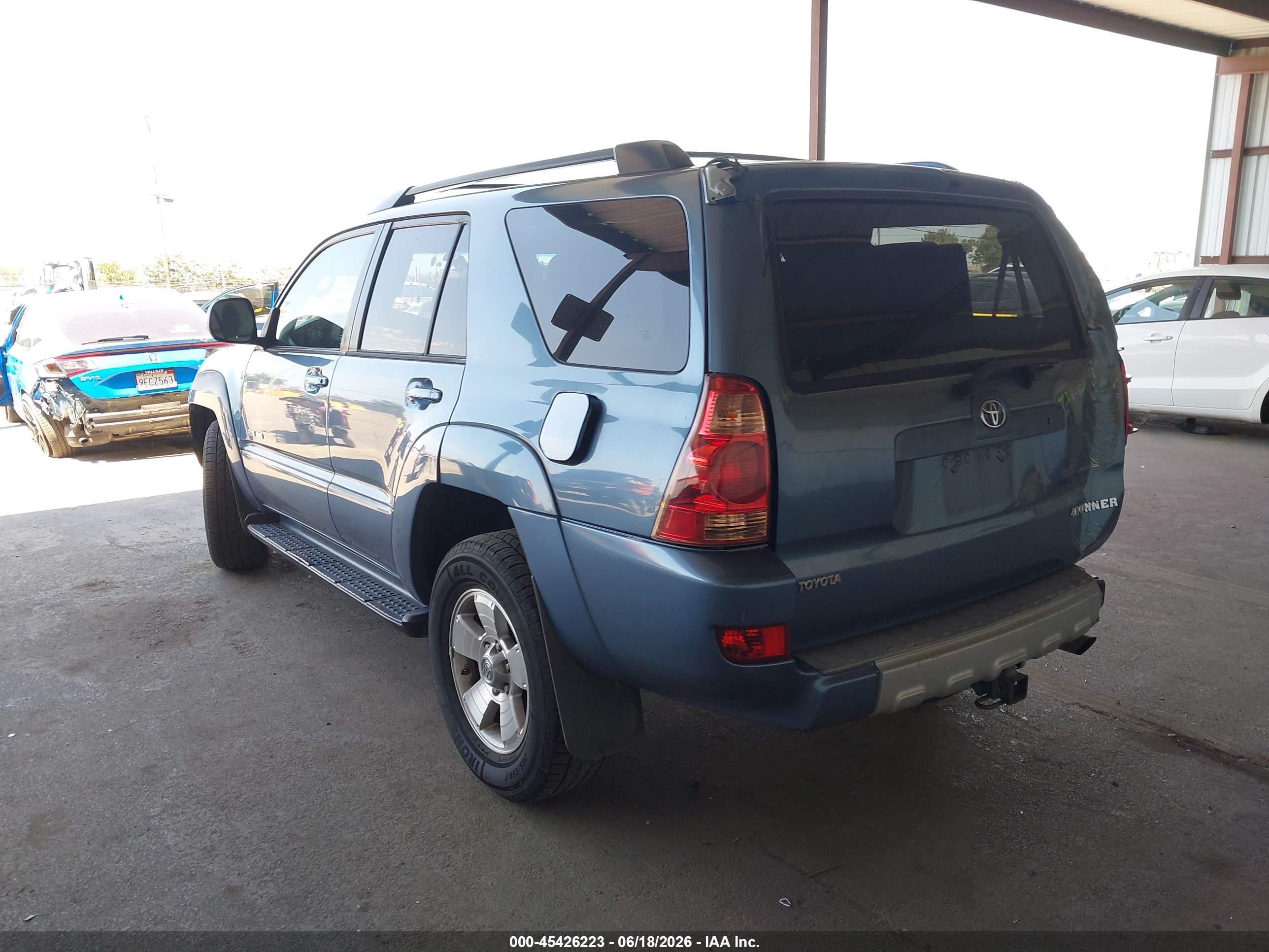 2004 Toyota 4runner Sr5 V6 Light Blue vin: JTEBU14R840045328