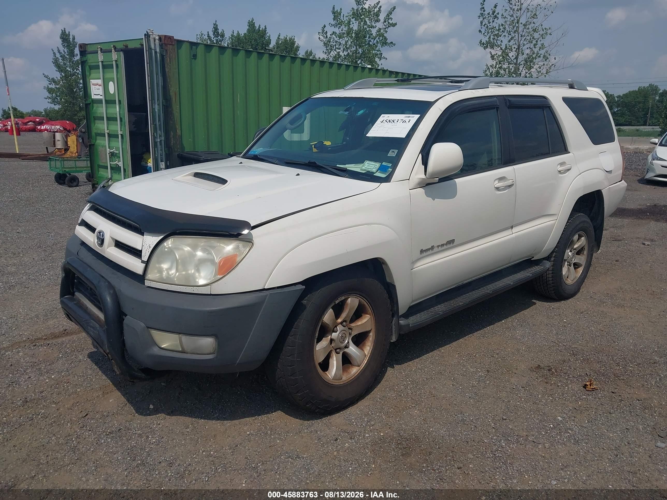 2004 Toyota 4runner Sr5 Sport V6 White vin: JTEBU14R848021760