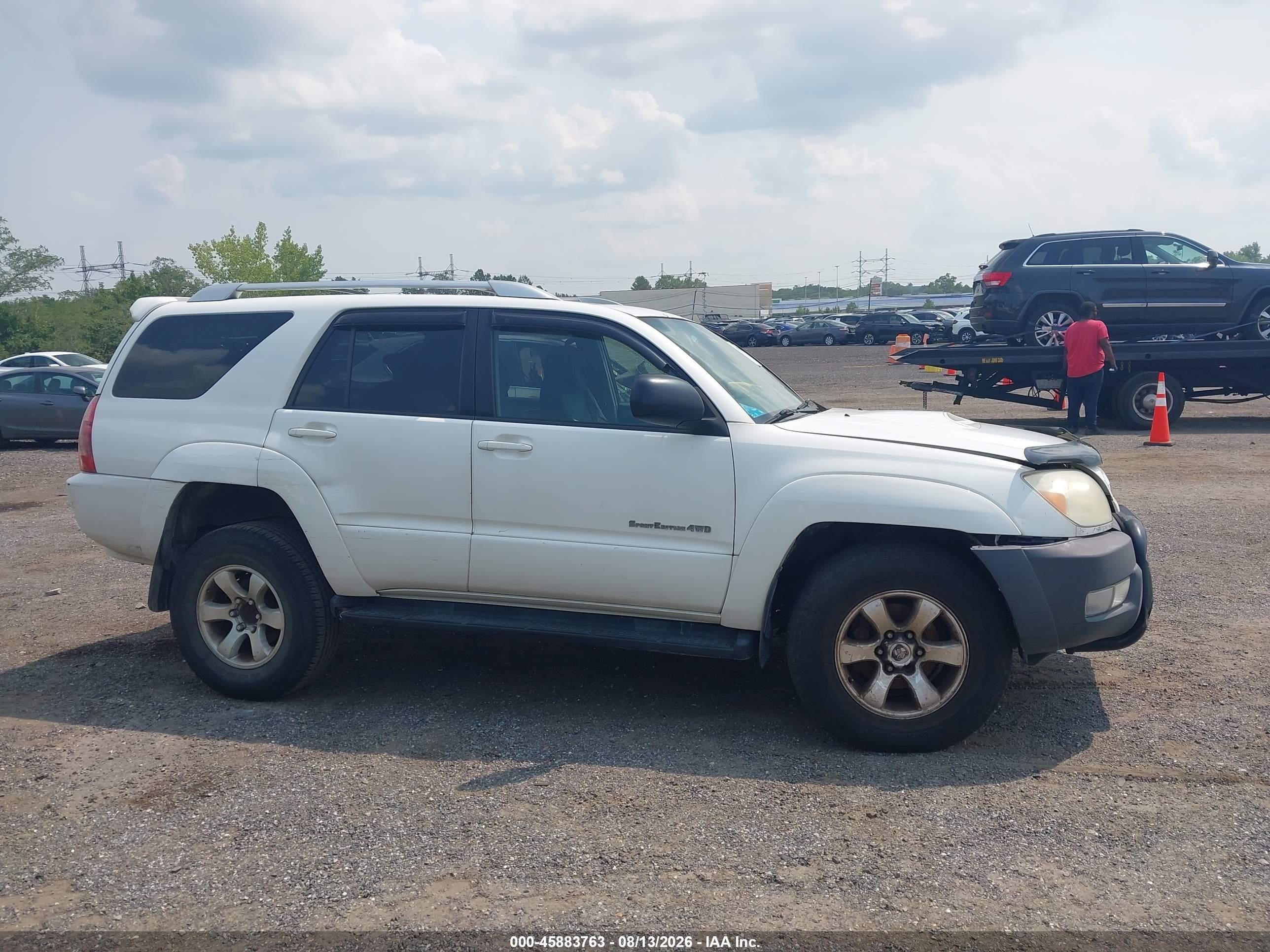 2004 Toyota 4runner Sr5 Sport V6 White vin: JTEBU14R848021760