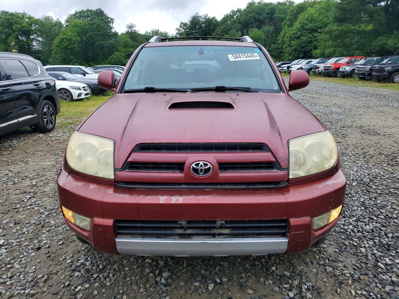 2005 Toyota 4runner Sport Edition Red vin: JTEBU14R858050600